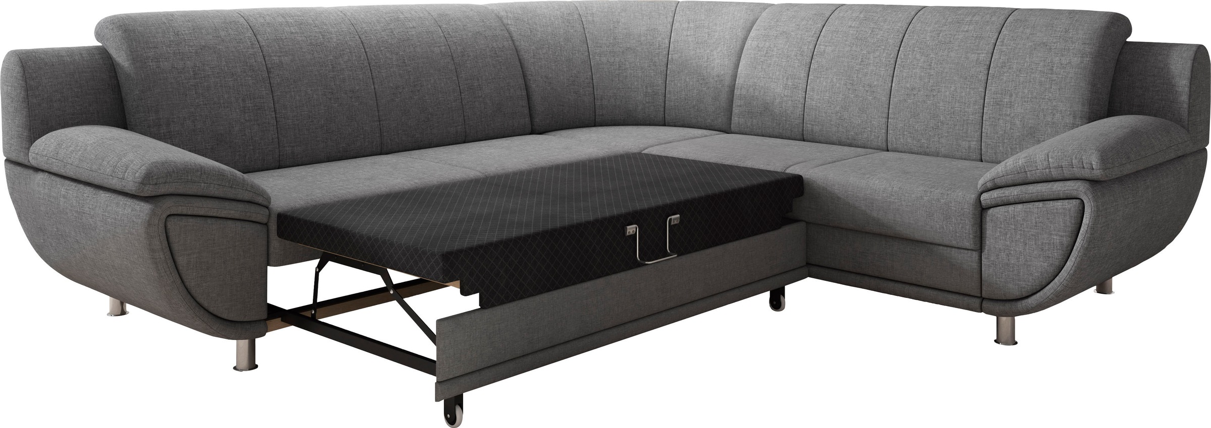 TRENDMANUFAKTUR Ecksofa »Rondo II, L-Form«, wahlweise mit Federkern, wahlweise mit Bettfunktion
