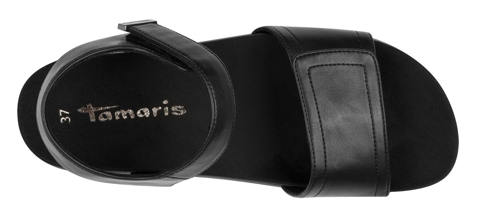 Tamaris Keilsandalette  , Plateau, Sommerschuh, Riemchensandale mit Klettverschlüssen