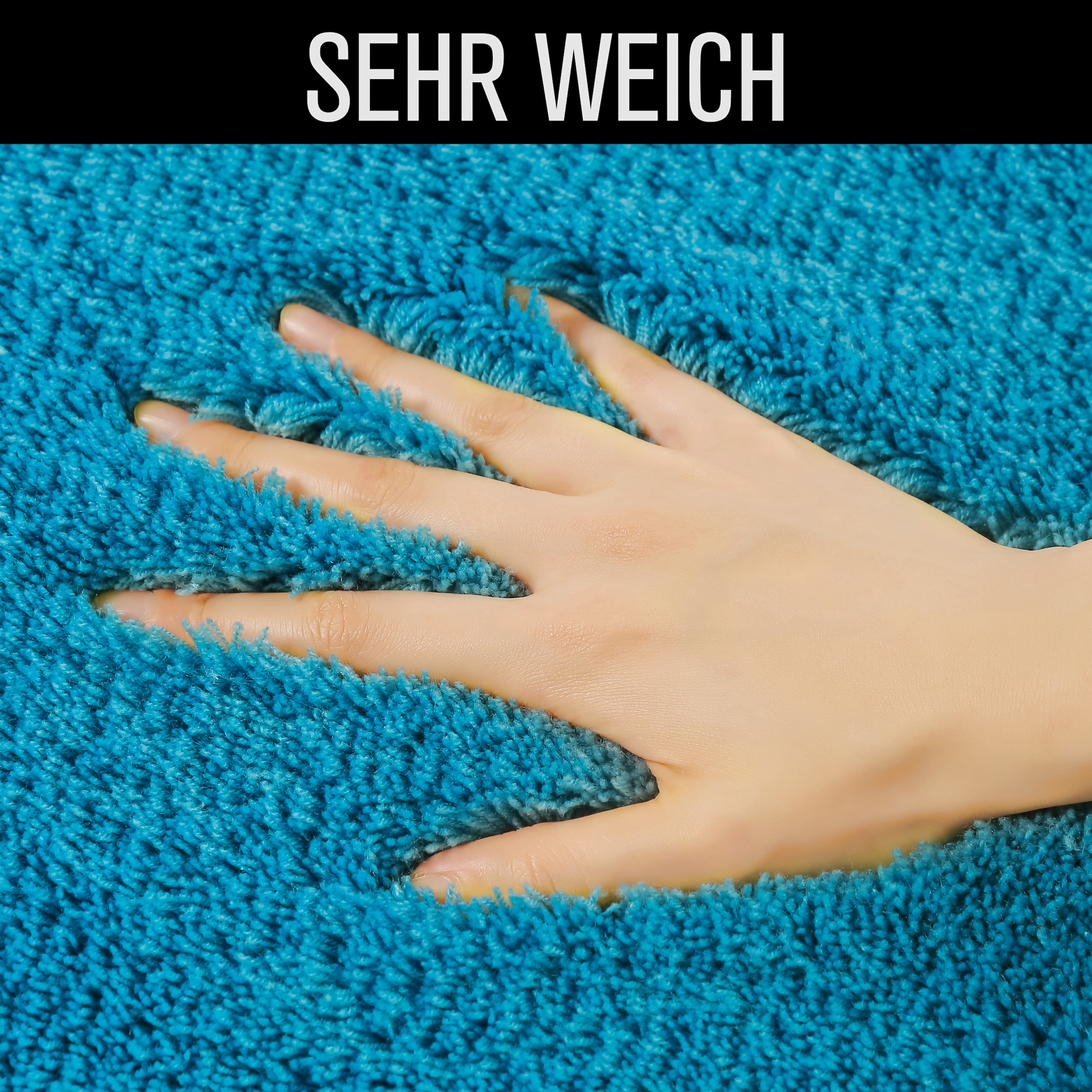 my home Badematte »Merida, Badvorleger, Badezimmer Teppich« Höhe 32 mm rutschhemmend beschichtet fußbodenheizungsgeeignet | schnell trocknend | strapazierfähig Badteppich, Uni Farben, rechteckig, rund & als 2-tlg. Set erhältlich