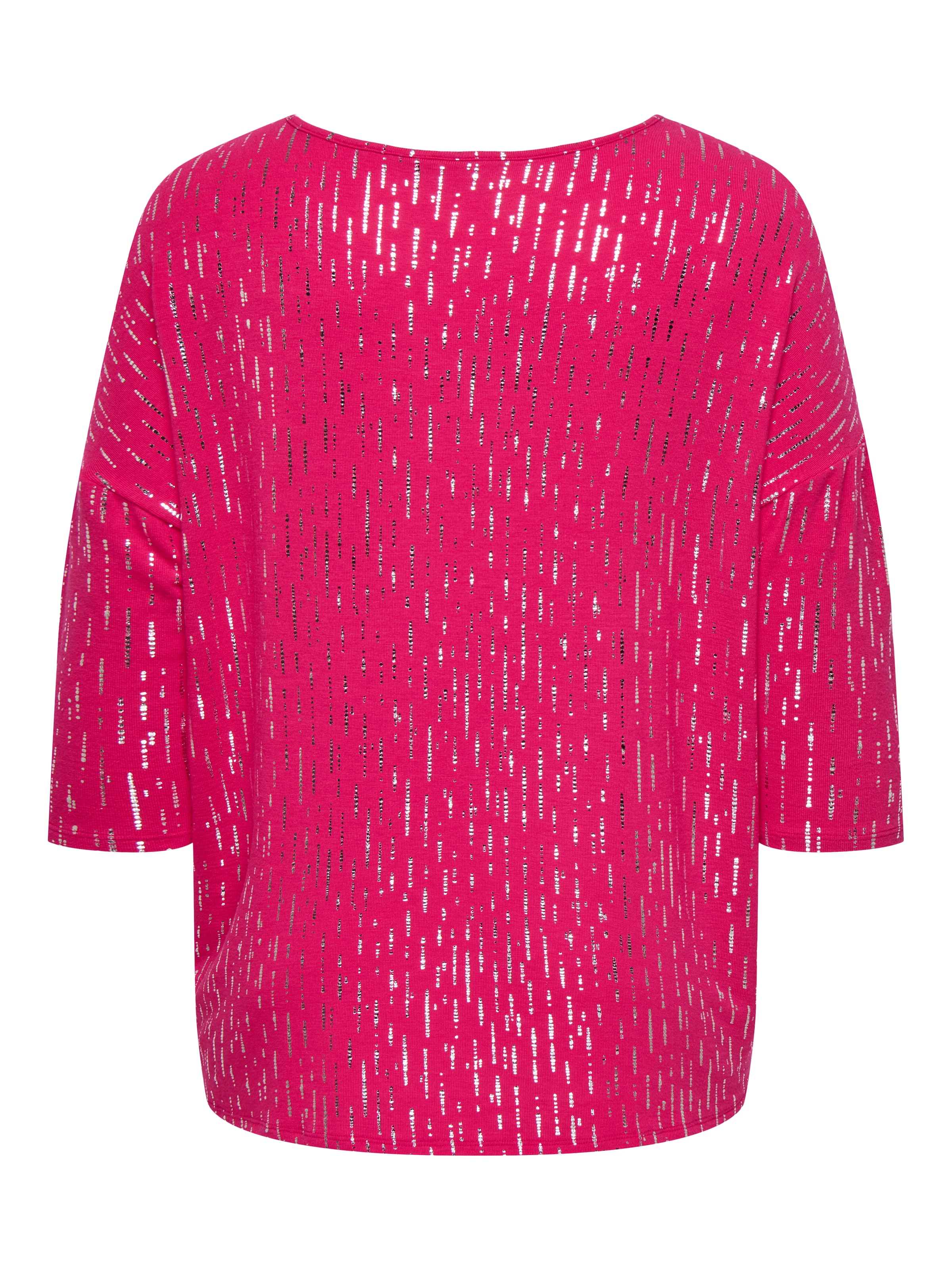 ONLY CARMAKOMA Rundhalsshirt »CARFOILA 3/4 O-NECK TOP JRS BF«