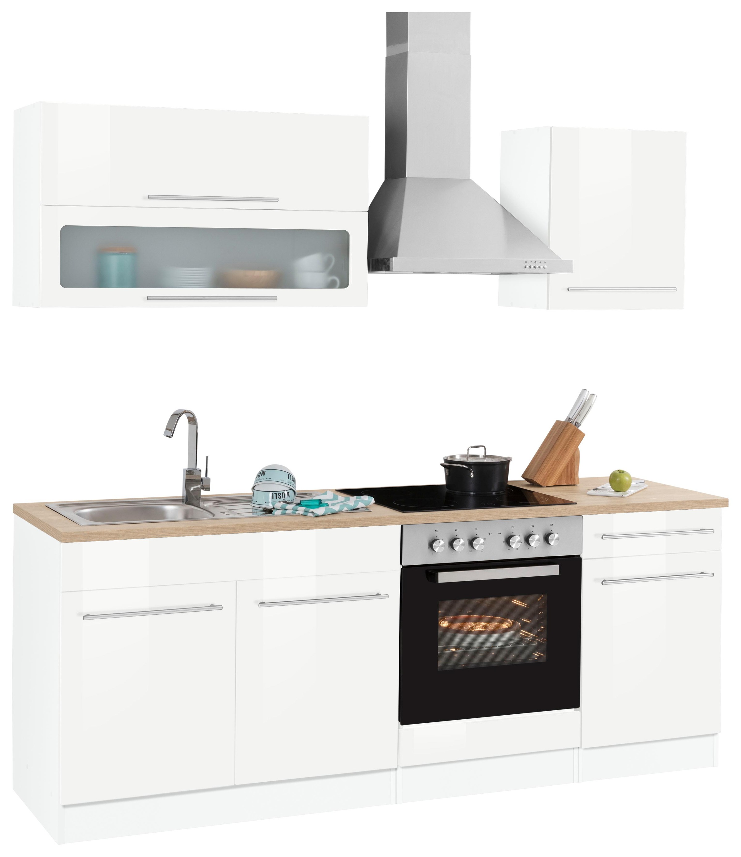 KOCHSTATION Küchenzeile »KS-Eton«, ohne E-Geräte, Breite 210 cm