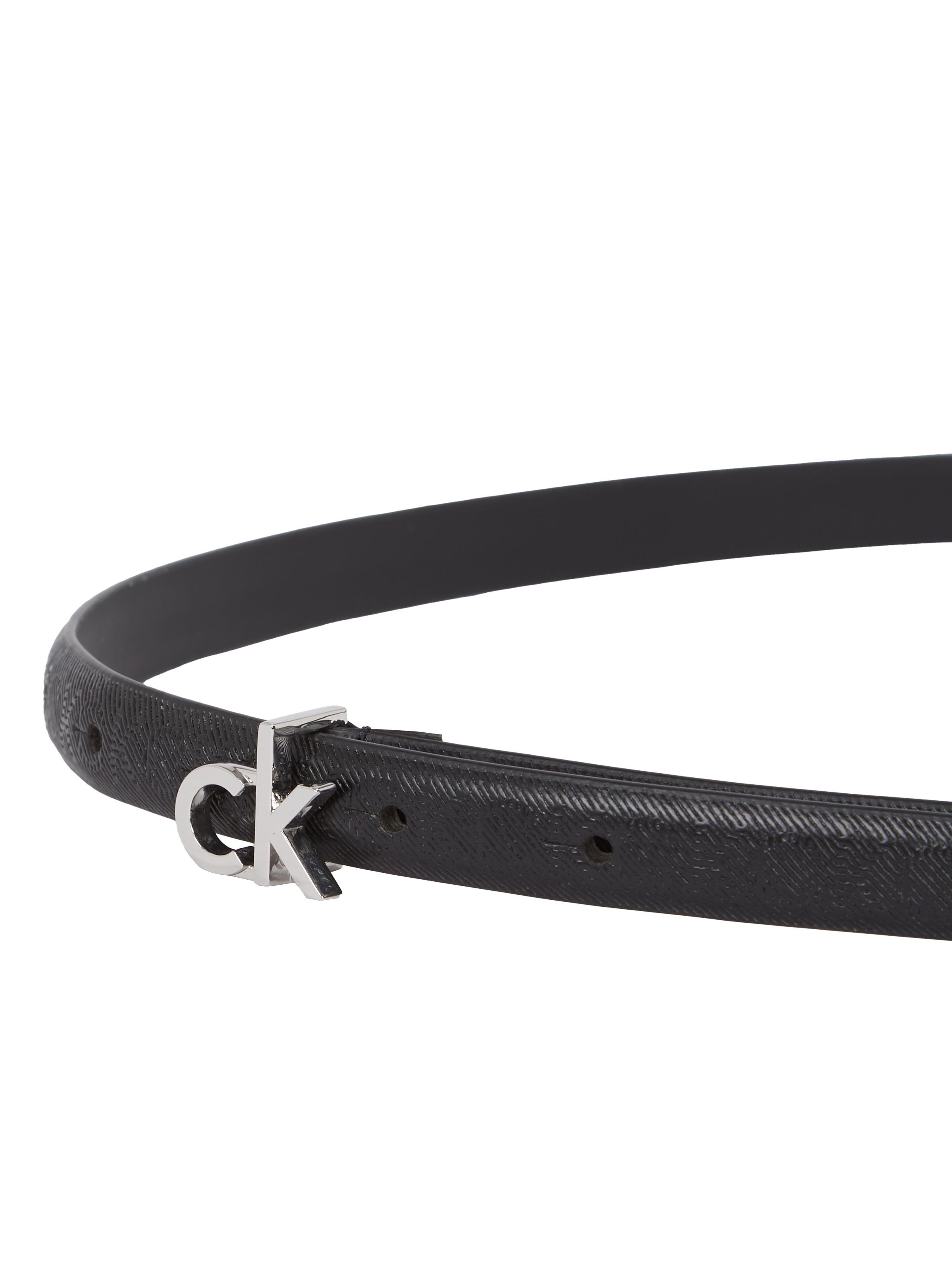 Calvin Klein Ledergürtel »CK BUCKLE SKINNY BELT 1.5_MONO«, mit Logo-Print
