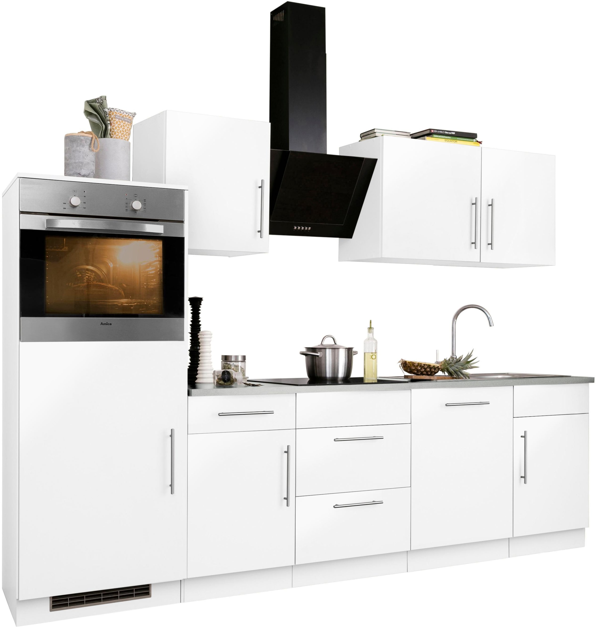 wiho Küchen Küchenzeile »Cali«, E-Geräte, ohne cm bestellen bequem 280 Breite