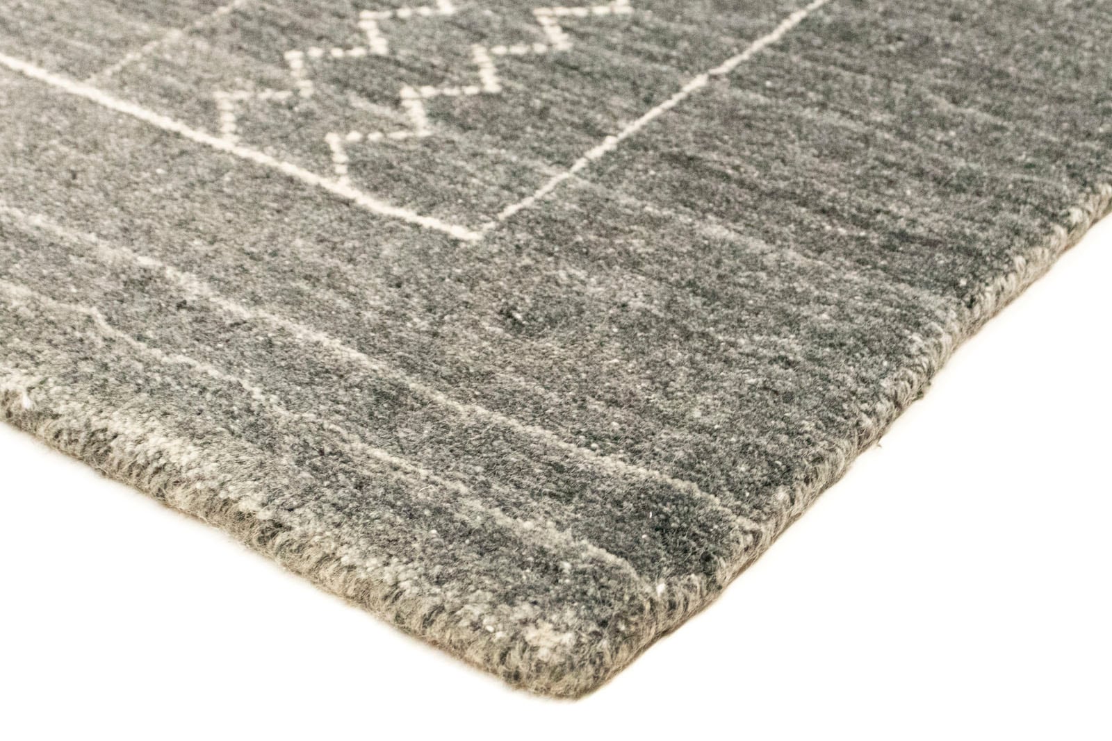 Wollteppich Design morgenland handgeknüpft »Vintage Teppich rechteckig, Vintage schwarz«,