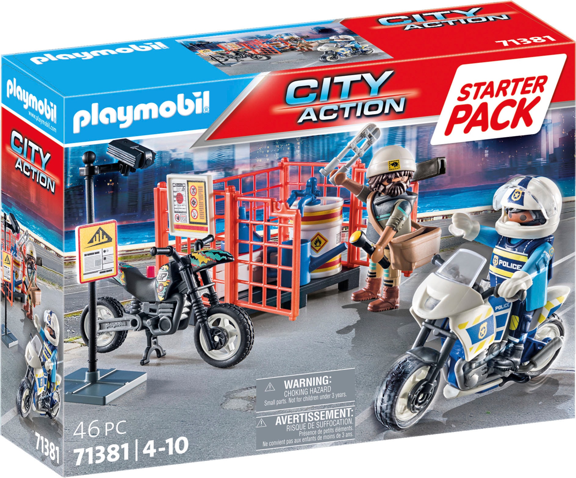 Konstruktions-Spielset »Starter Pack, Polizei (71381), My Action Heroes«, (46 St.)