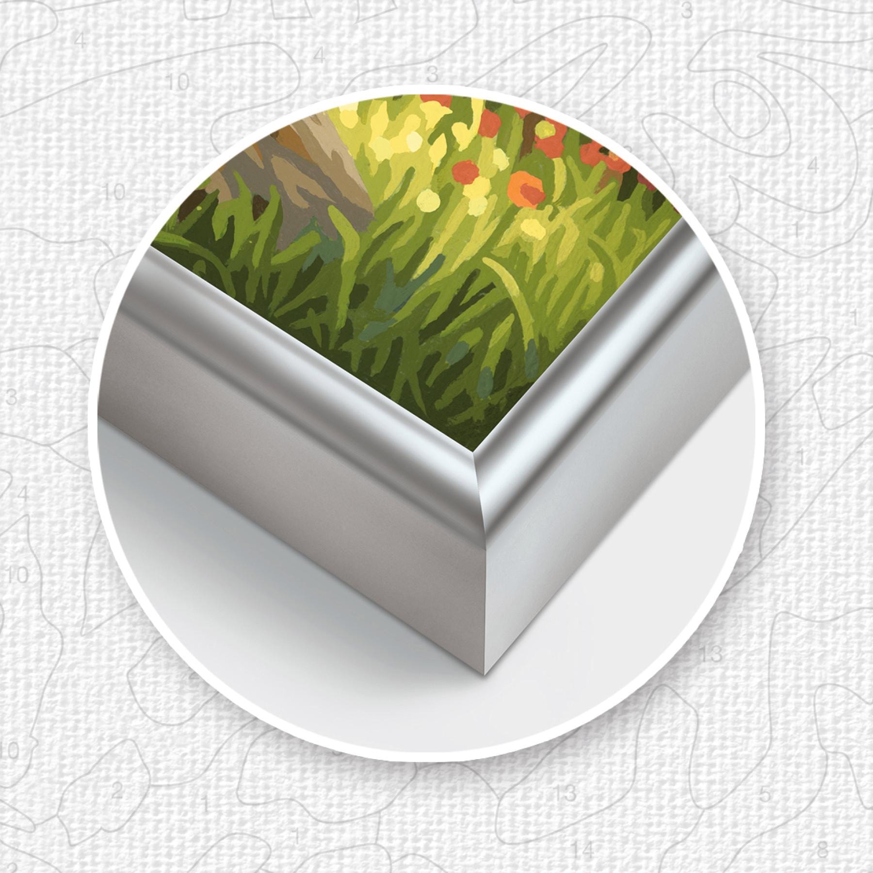 Schipper Bilderrahmen »Malen nach Zahlen, 40x80 cm, silberfarben« Made in Germany