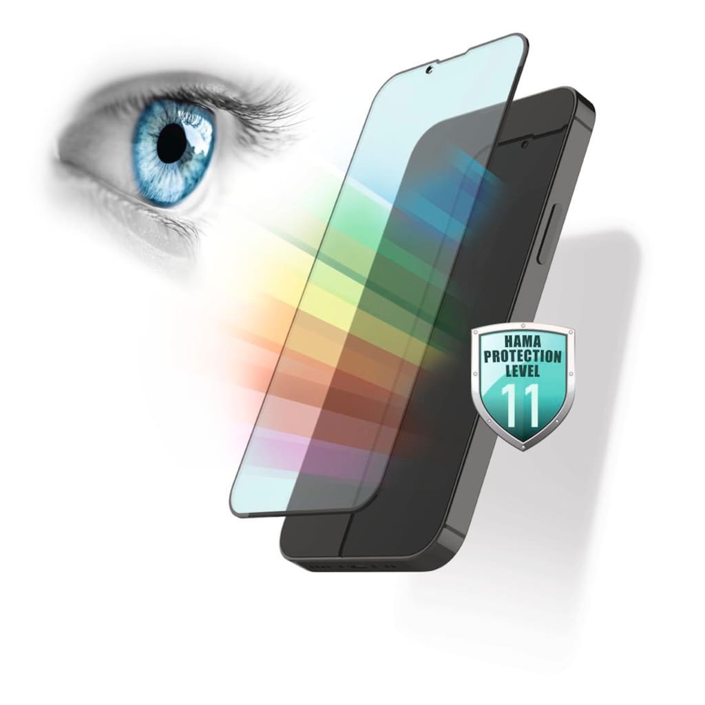 Hama Displayschutzglas »Displayschutzglas für das iPhone 13/13Pro, mit Blaufilter«