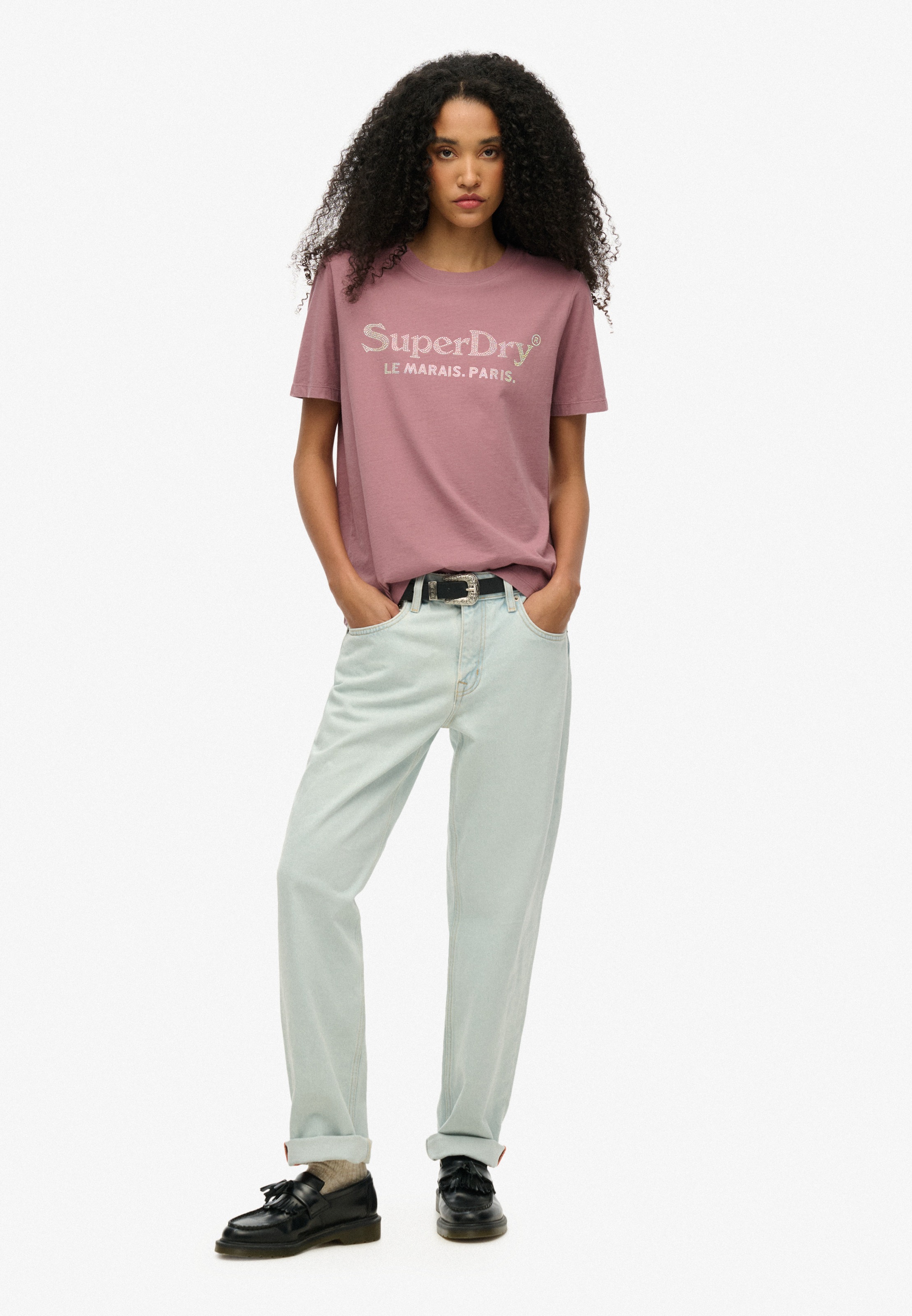 Superdry Kurzarmshirt »VENUE METALLIC RELAXED TEE«