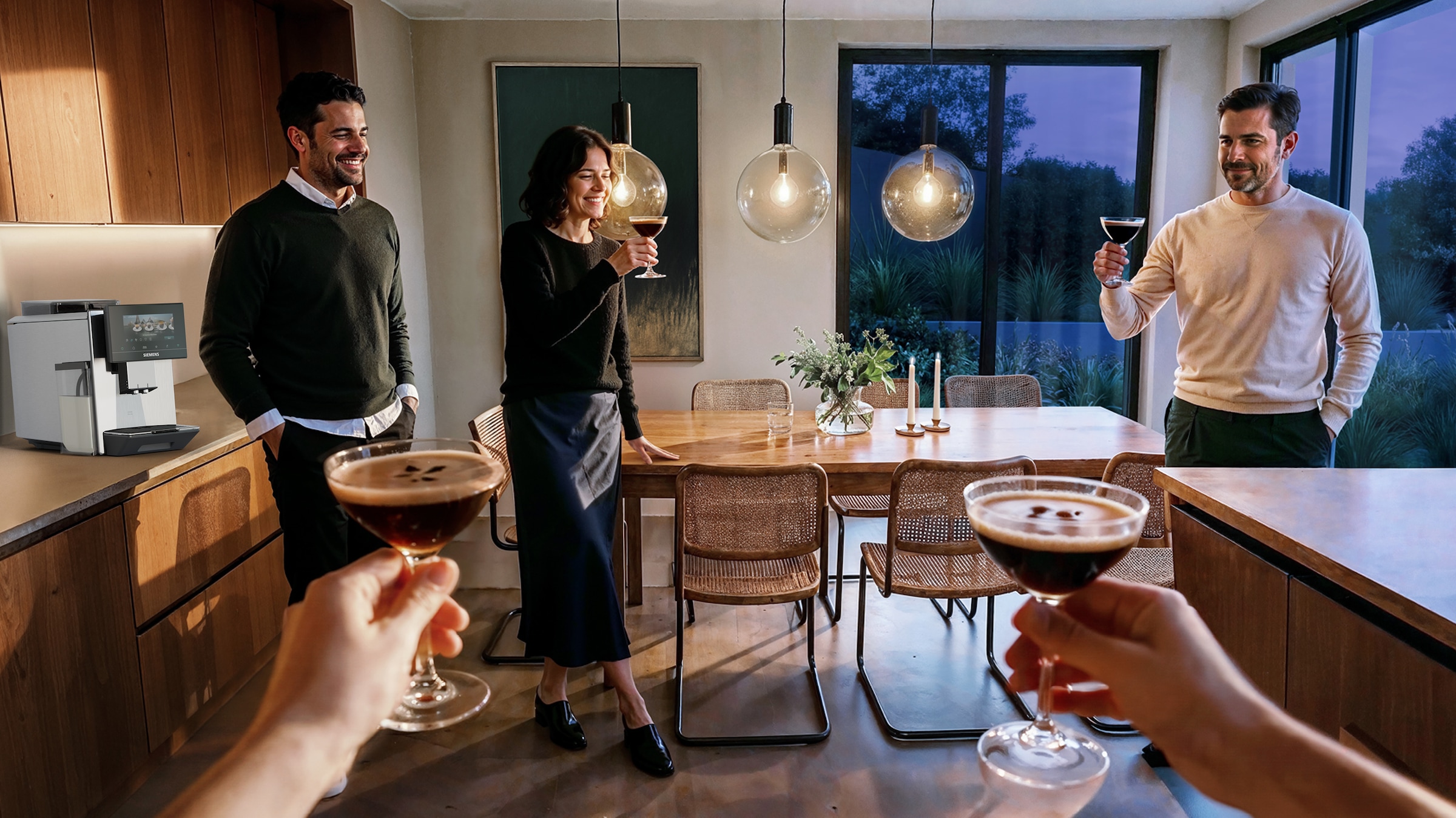 SIEMENS Kaffeevollautomat »EQ900 TQ927E03, 2 Bohnenbehälter, 41 versch. Getränke, XL-Getränke« farbiges 6.8'' TFT-Display, individuelle Aromaeinstellung, Edelstahl