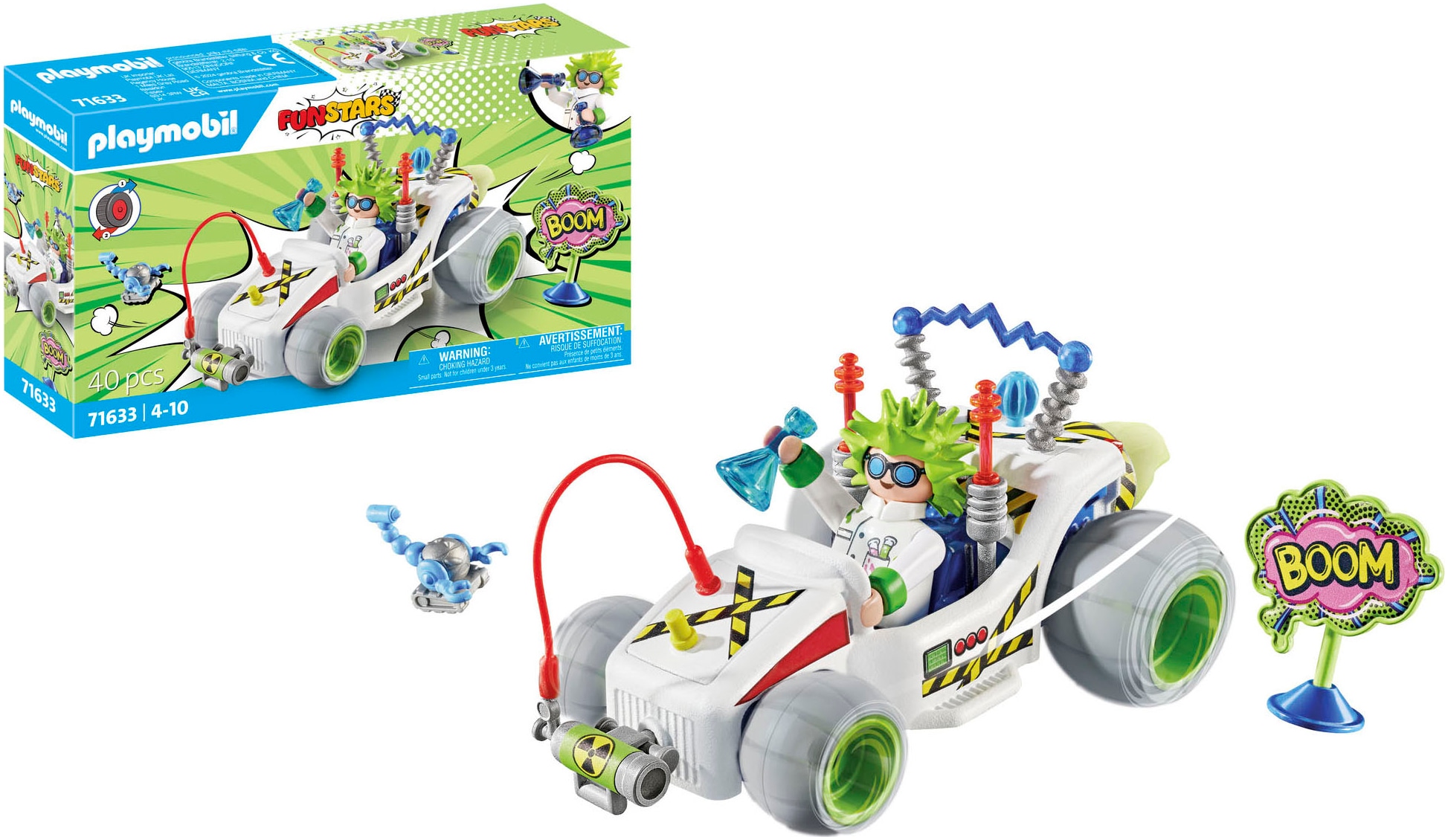 Playmobil® Konstruktions-Spielset »Rasender Professor (71633), Funstars«, (40 St.), Made in Europe