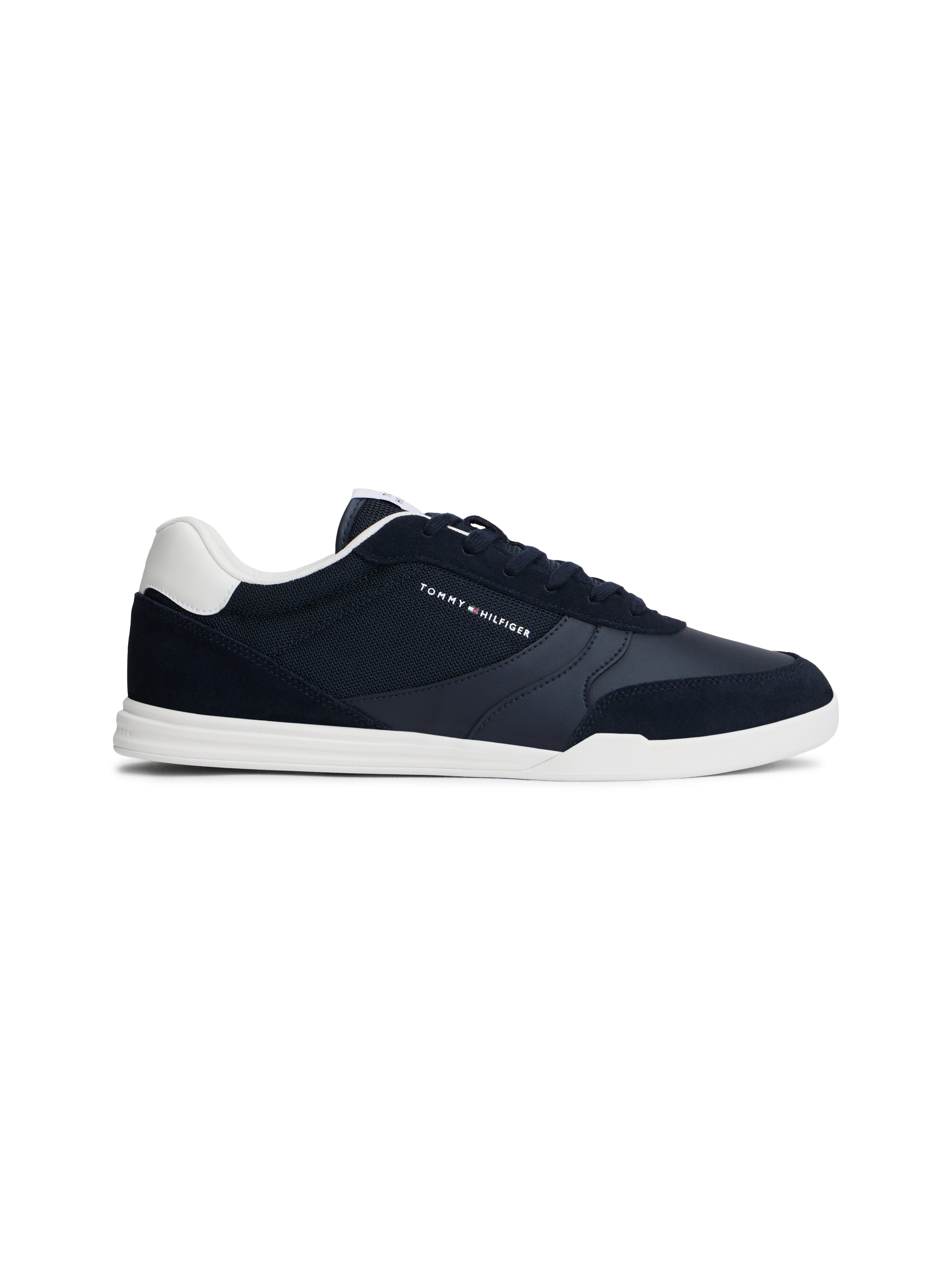 Tommy Hilfiger Sneaker »LOPRO CUP MIX«  , Freizeitschuh, Halbschuh, Schnürschuh, Kontrastbesatz an der Ferse