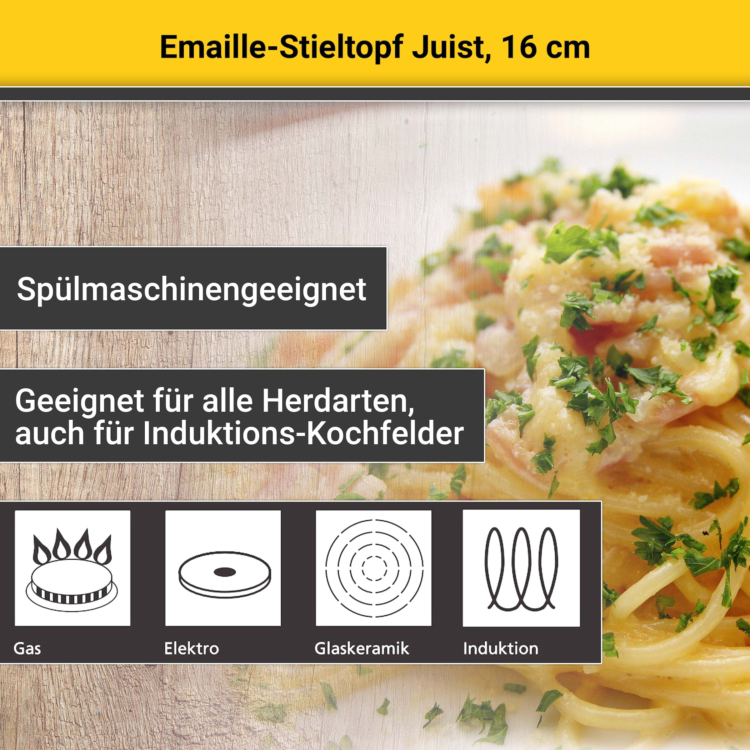 Krüger Kasserolle »Juist« 1 Stk. tlg. Emaille