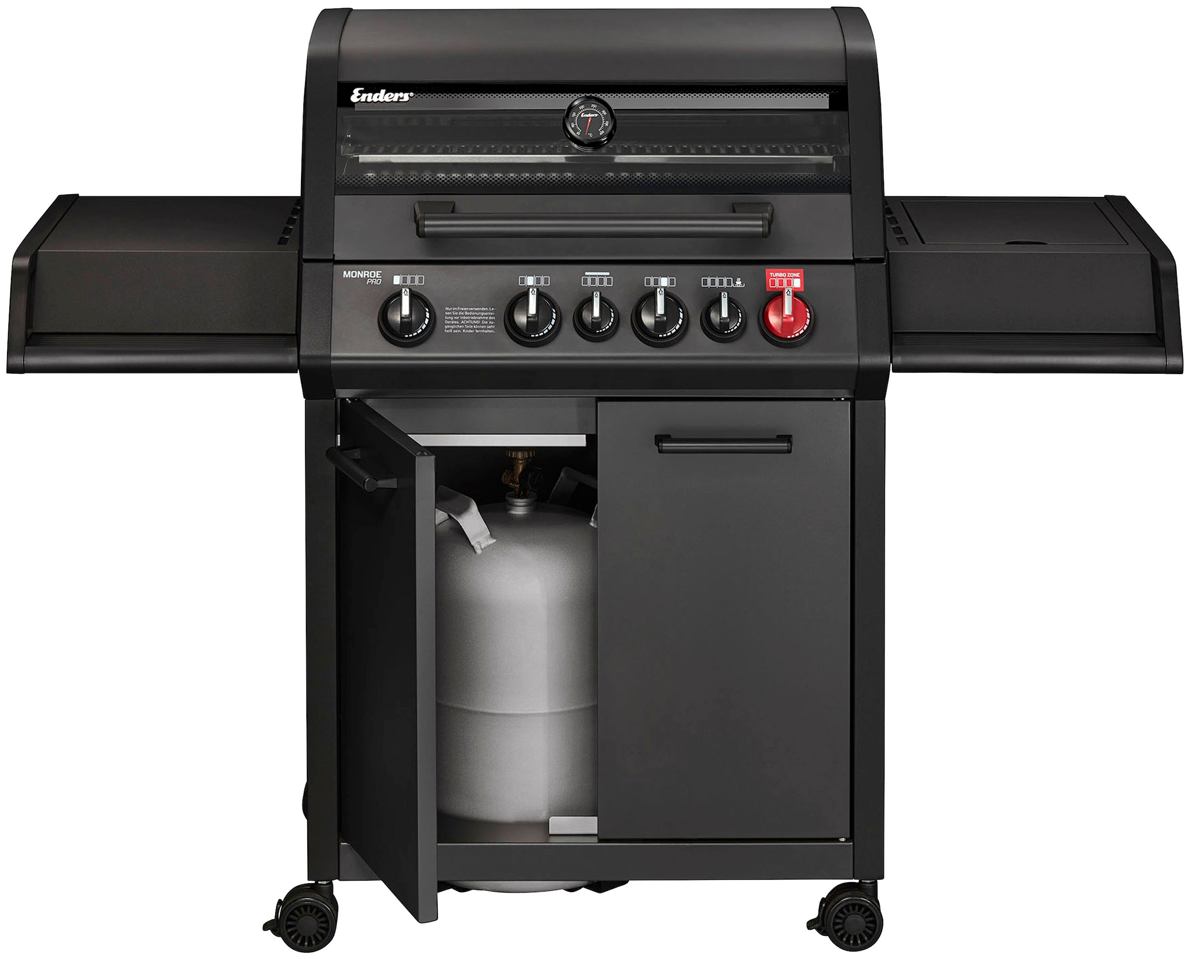 Enders® Gasgrill »Monroe Pro 4 SIK Turbo Shadow«, BxH: 153,5x118,5 cm