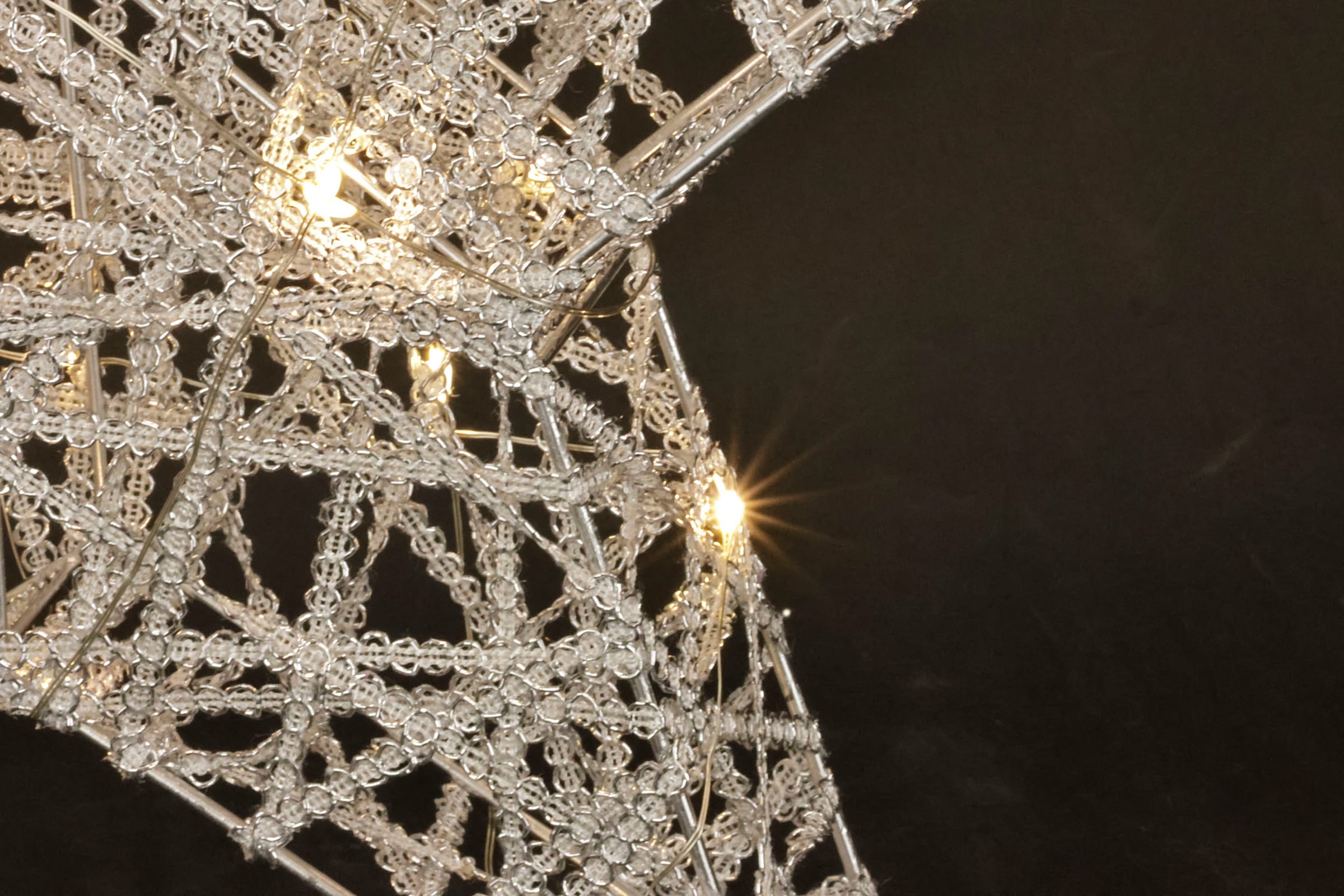 I.GE.A. Dekostern »LED Stern mit Timer 45 cm« Deko Warmweiß Leuchtstern Weihnachtsdeko Weihnachtsstern gold