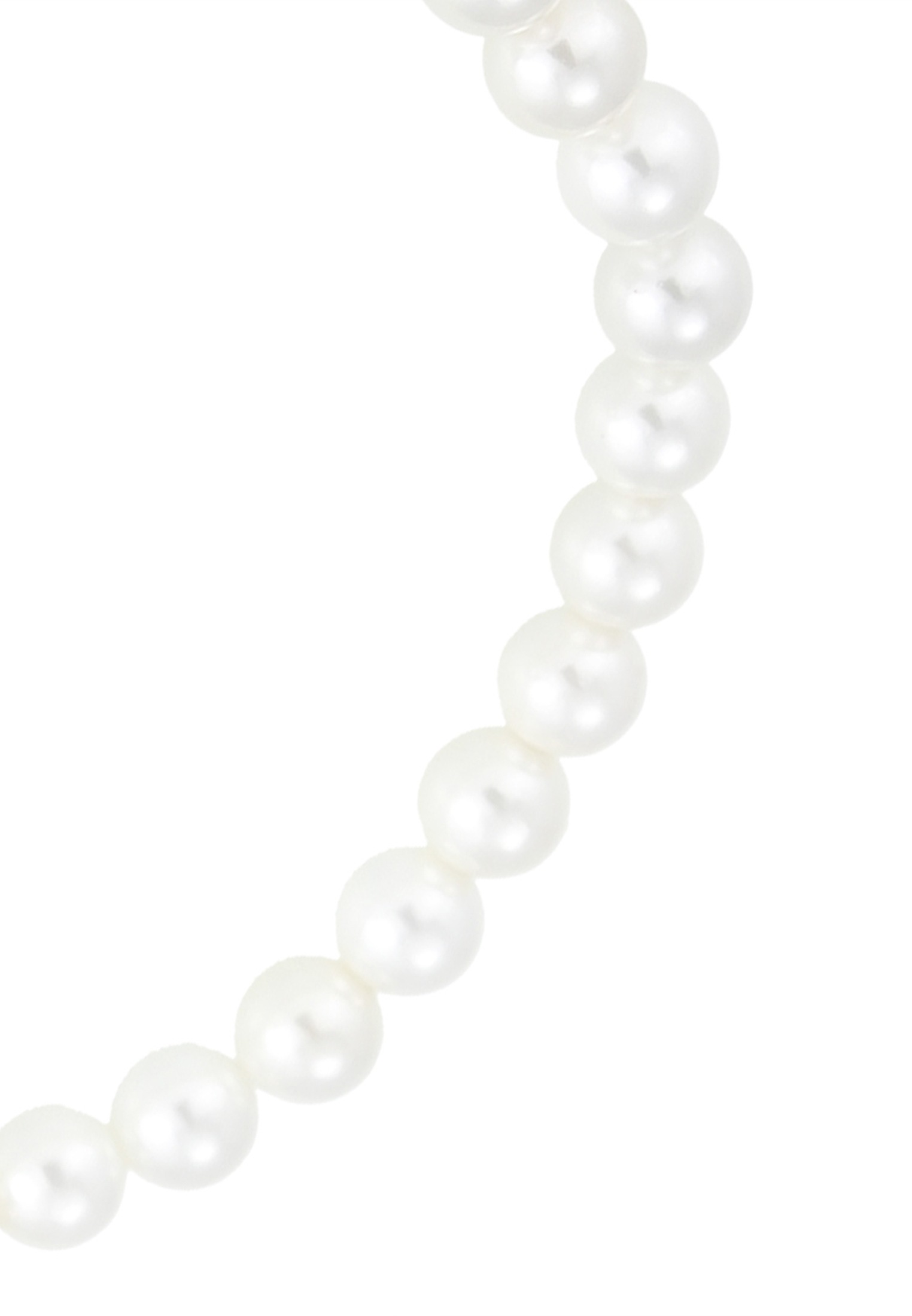 Elli Armkette »Armband Muschelkernperlen Herz Zirkonia Weiß 925 Sterling Silber«