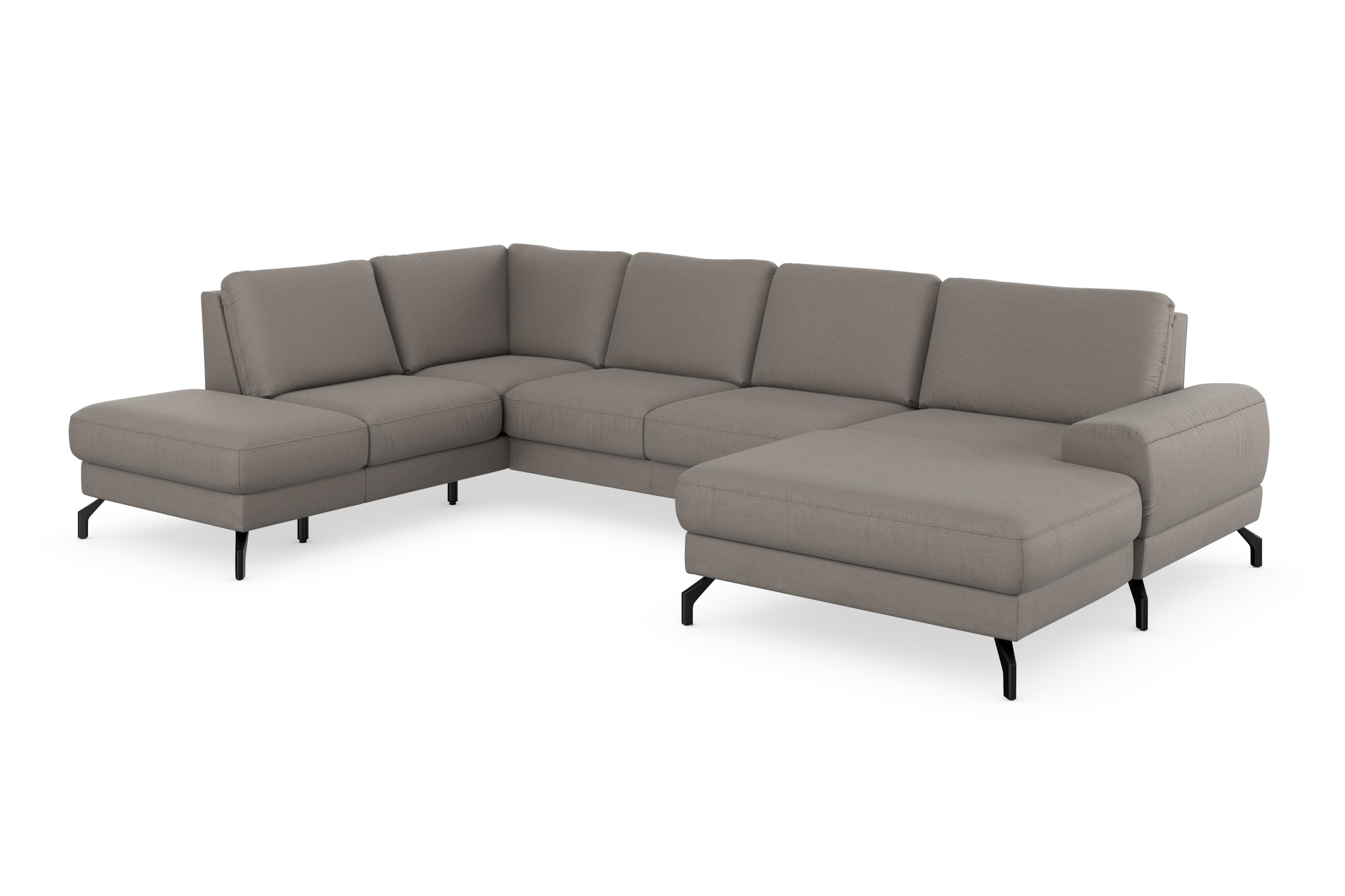 sit&more Wohnlandschaft »Cinturo U-Form«, inklusive Sitztiefenverstellung und Federkern, Sitzhöhe 45 cm