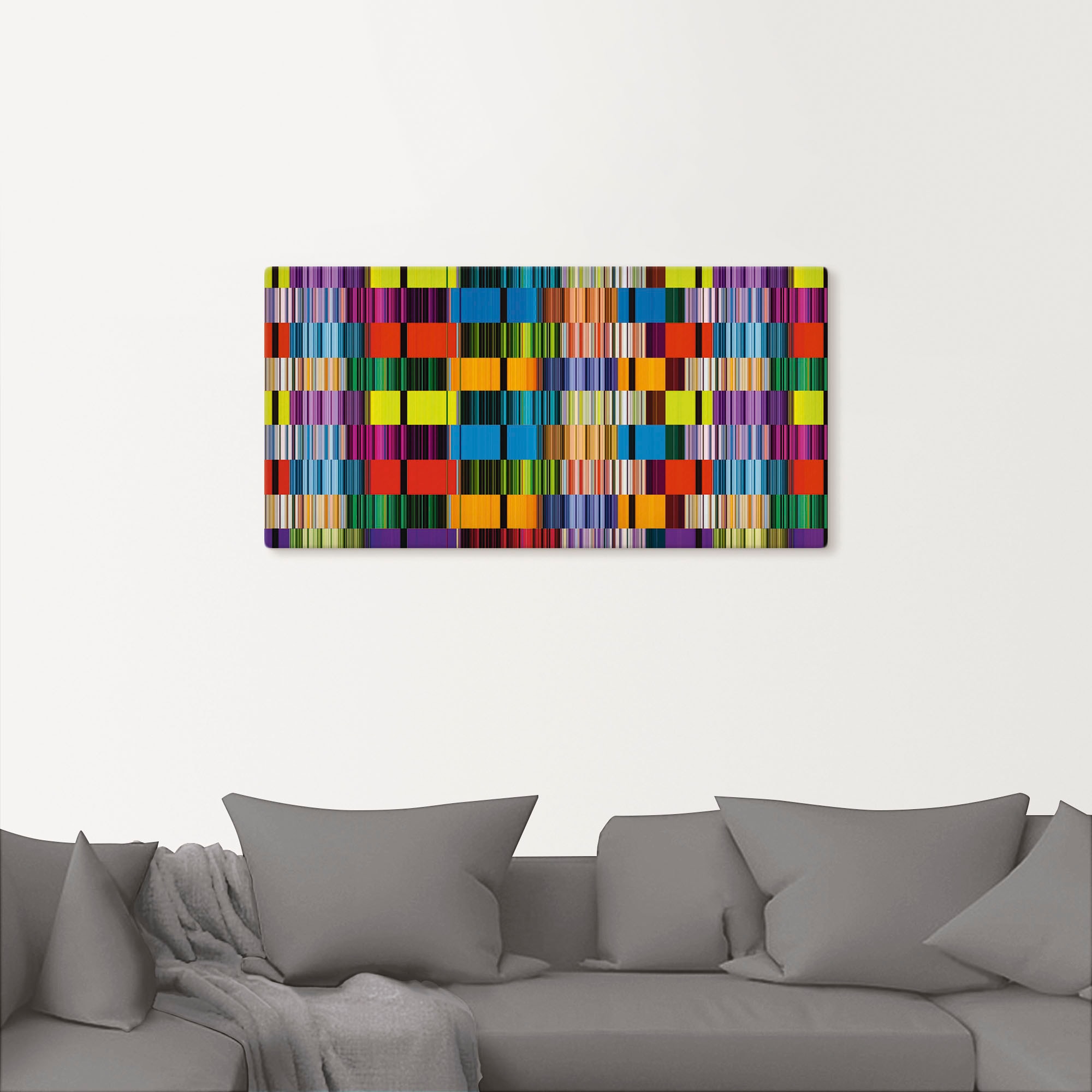 Artland Leinwandbild »Bunte Streifen« Muster 1 Stk. tlg. auf Holzrahmen gespannt