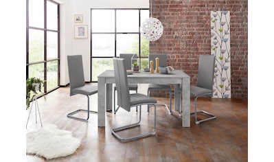 Homexperts Essgruppe »Nitro«, (Set, 7 tlg.), Tisch - Breite 140 cm + 6 Stühle kaufen