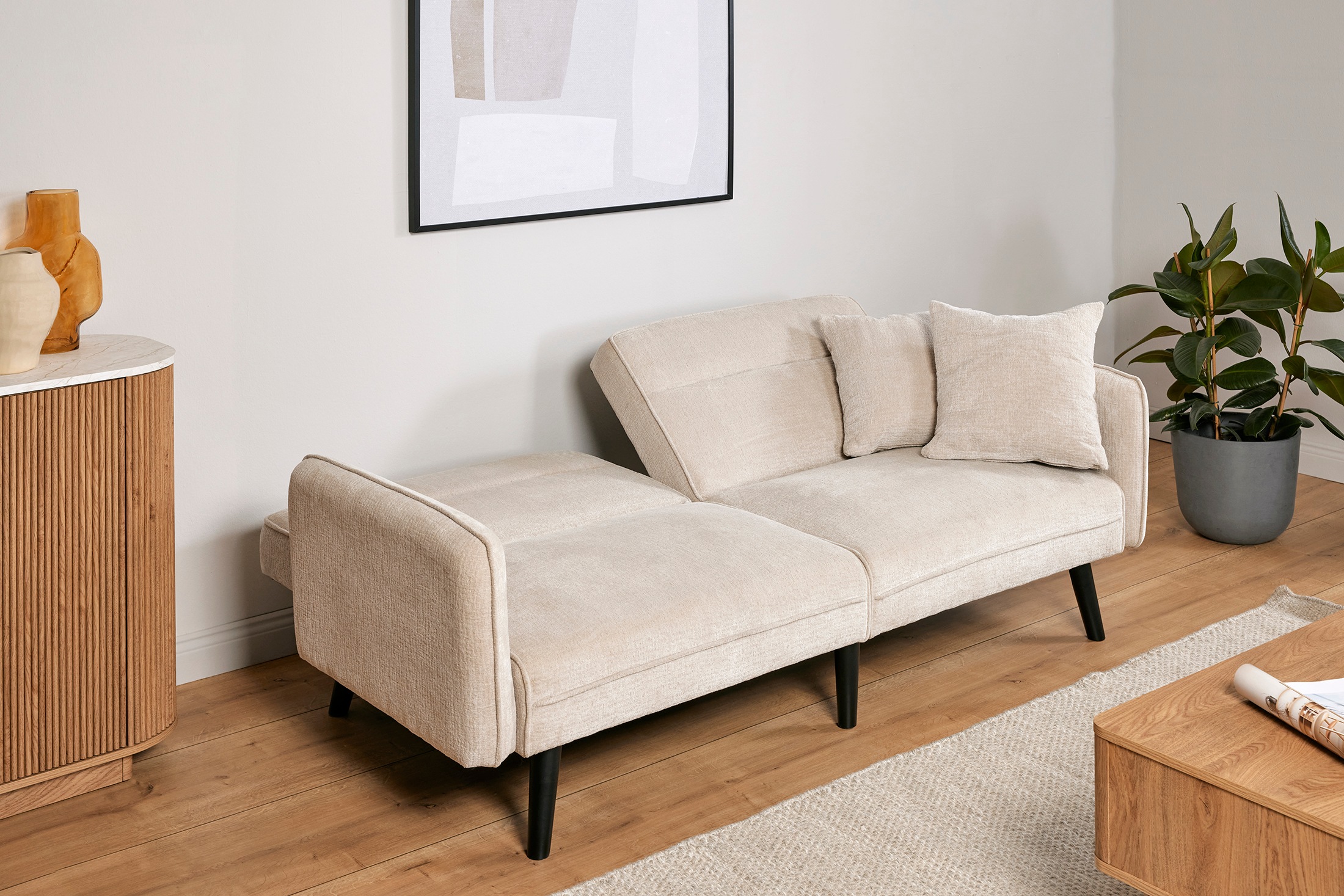 Jahnke Schlafsofa »CHILLAX LINE« mit Relax-und Schlaffunktion, inkl. Kissen, Breite 191 cm