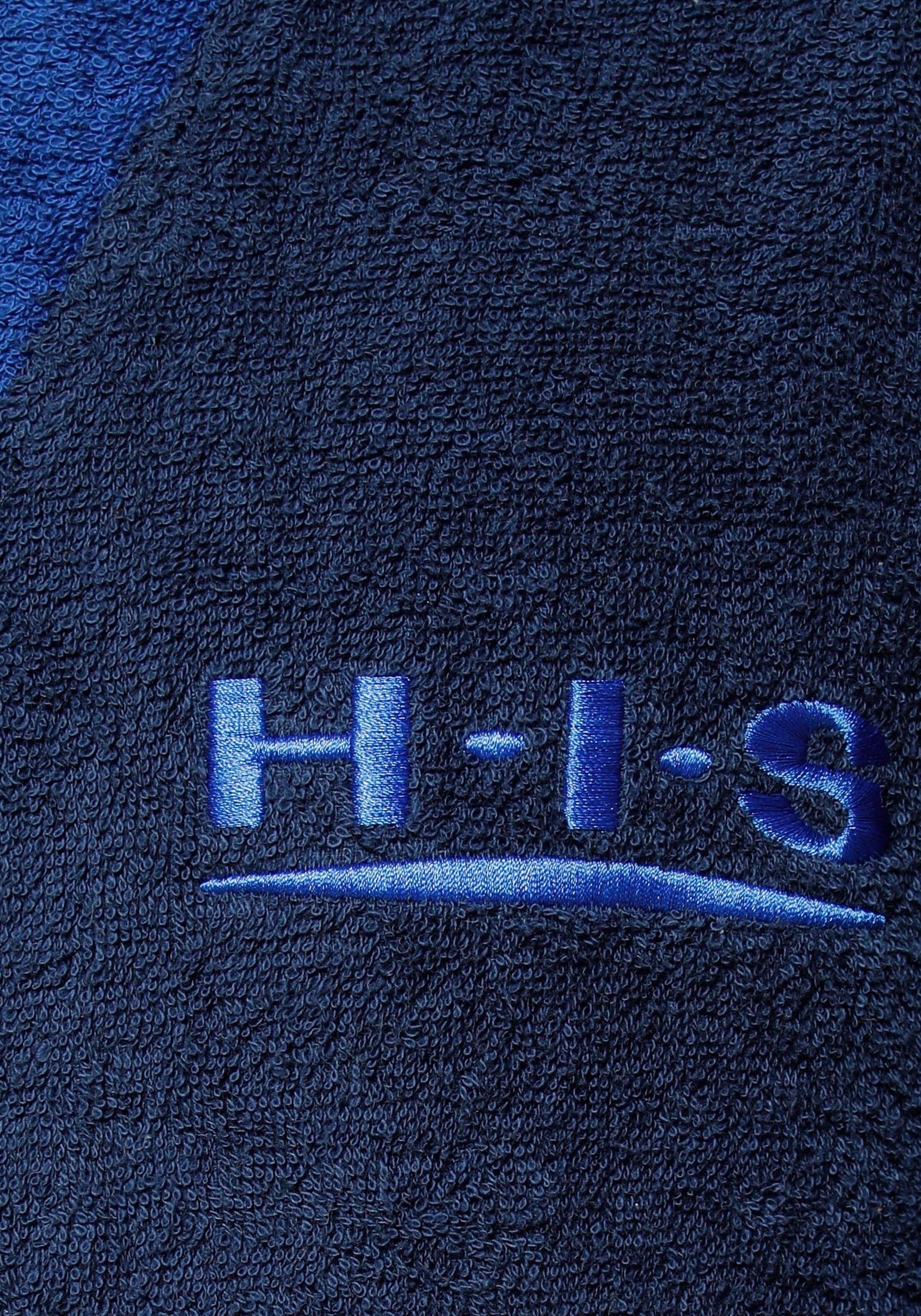 H.I.S Unisex-Bademantel »Hannes«, (1 St.), für Damen & Herren, lang, mit Taschen, S-3XL