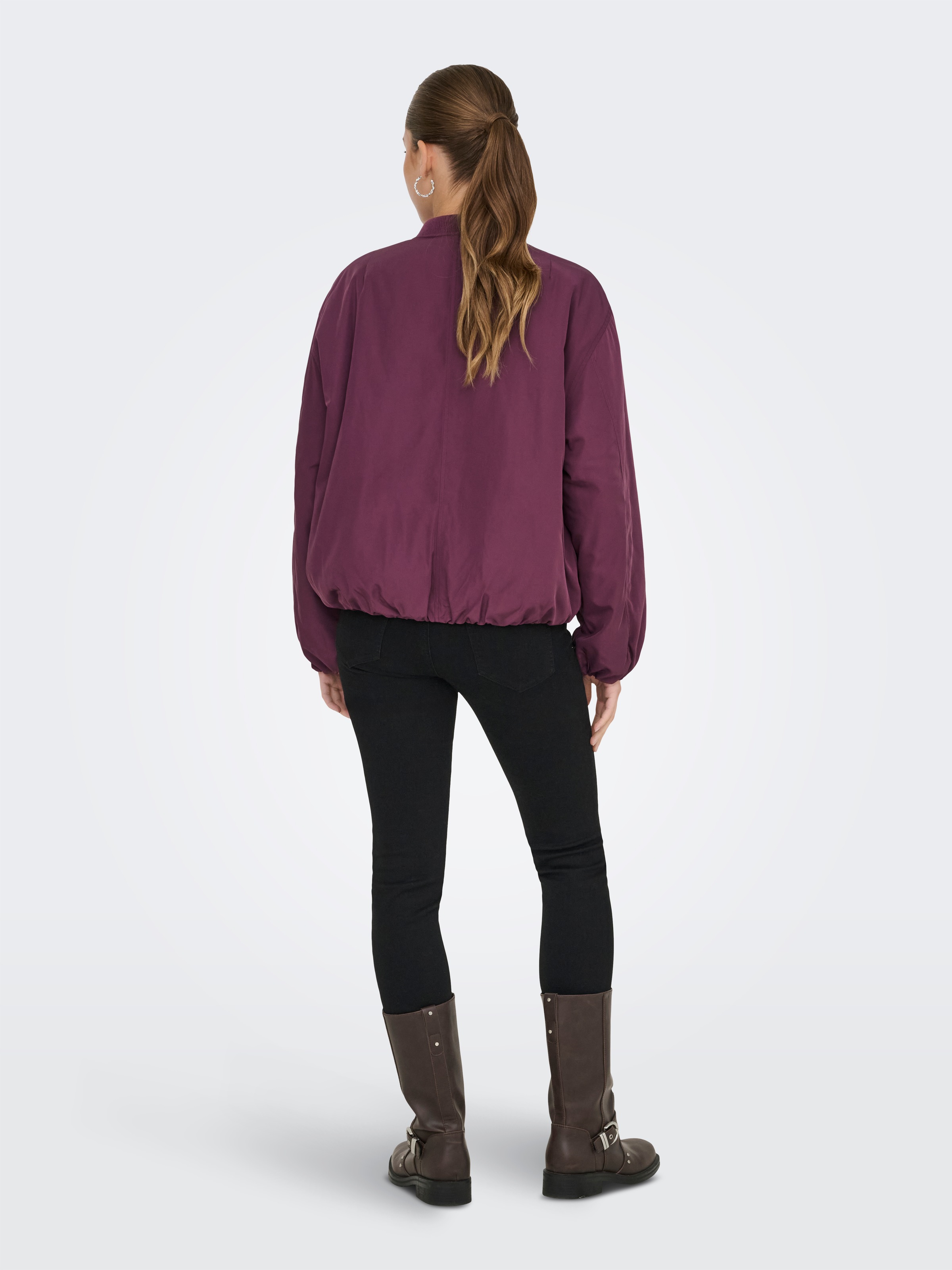 ONLY Bomberjacke »ONLADEL LIFE OVERSIZED BOMBER CC OTW« ohne Kapuze Kunstfaser,