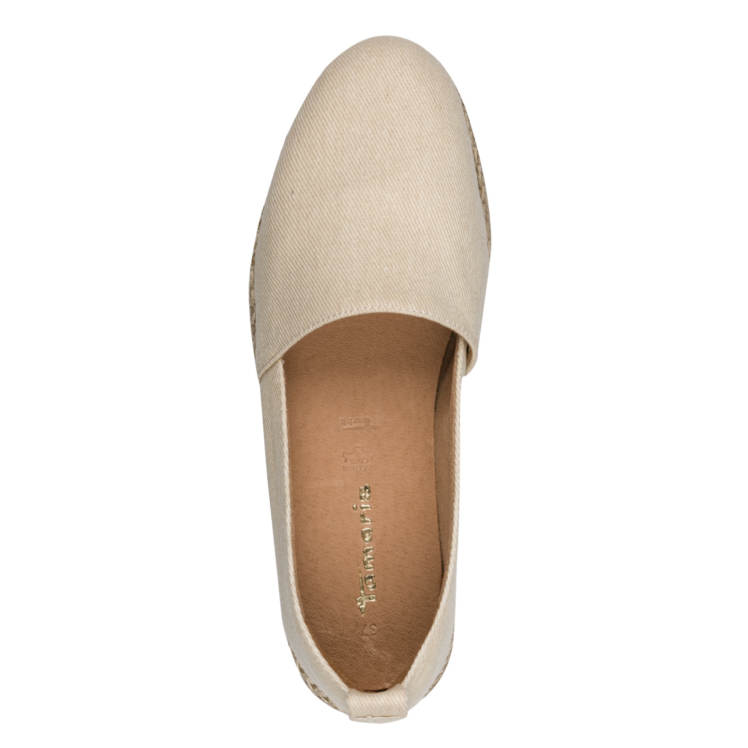 Tamaris Espadrille  , Sommerschuh, Slipper, Schlupfschuh mit Juterahmen am Plateau