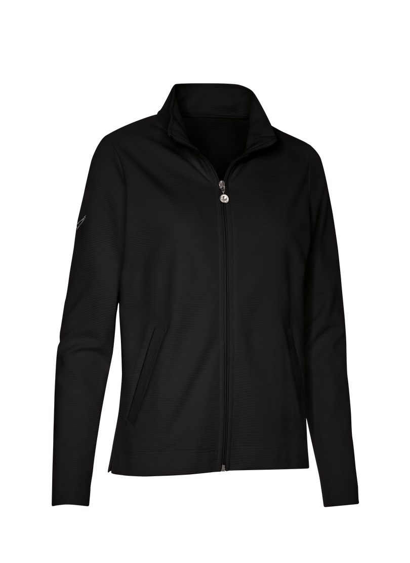 Trigema Sweatjacke »TRIGEMA Jacke mit funkelnden Strass-Steinen«