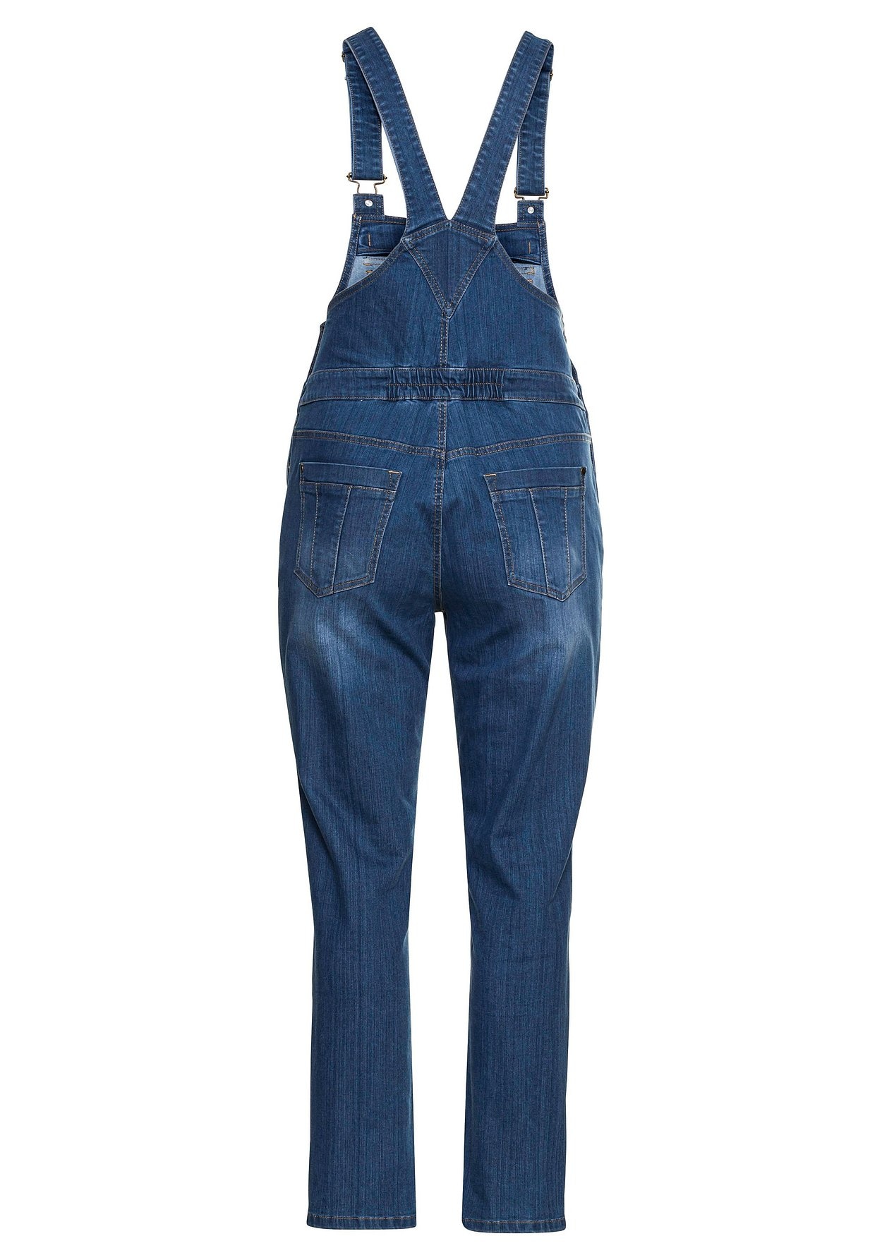 Sheego Stretch-Jeans »Jeans-Latzhose in Latzform aus elastischem Baumwollmix«