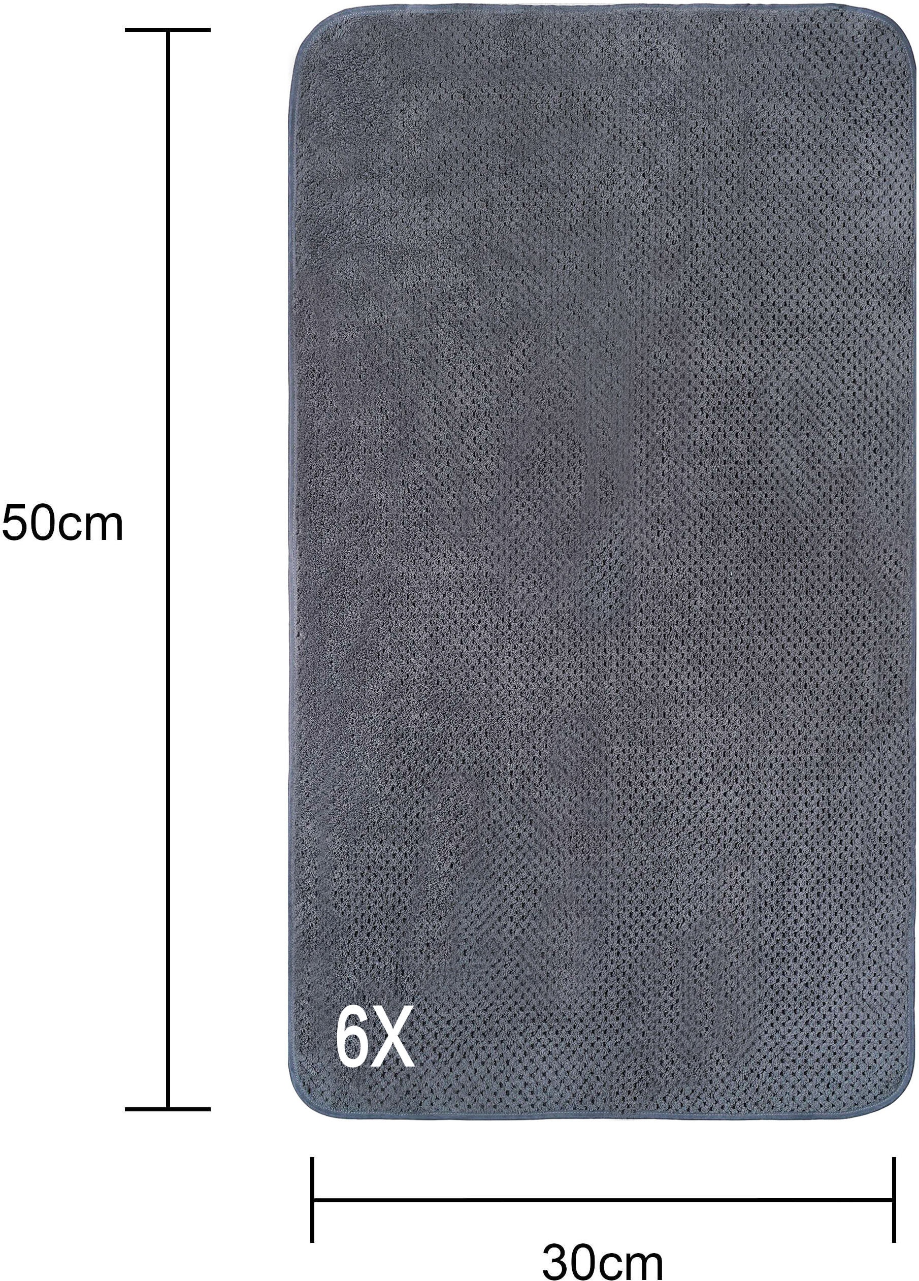 OTTO home Handtücher »Parris, diverse Größen, ideal als Sporthandtuch, Reisehandtuch« sehr leicht, kompakt, schnelltrocknend, Mikrofaser, mit Waffelmuster