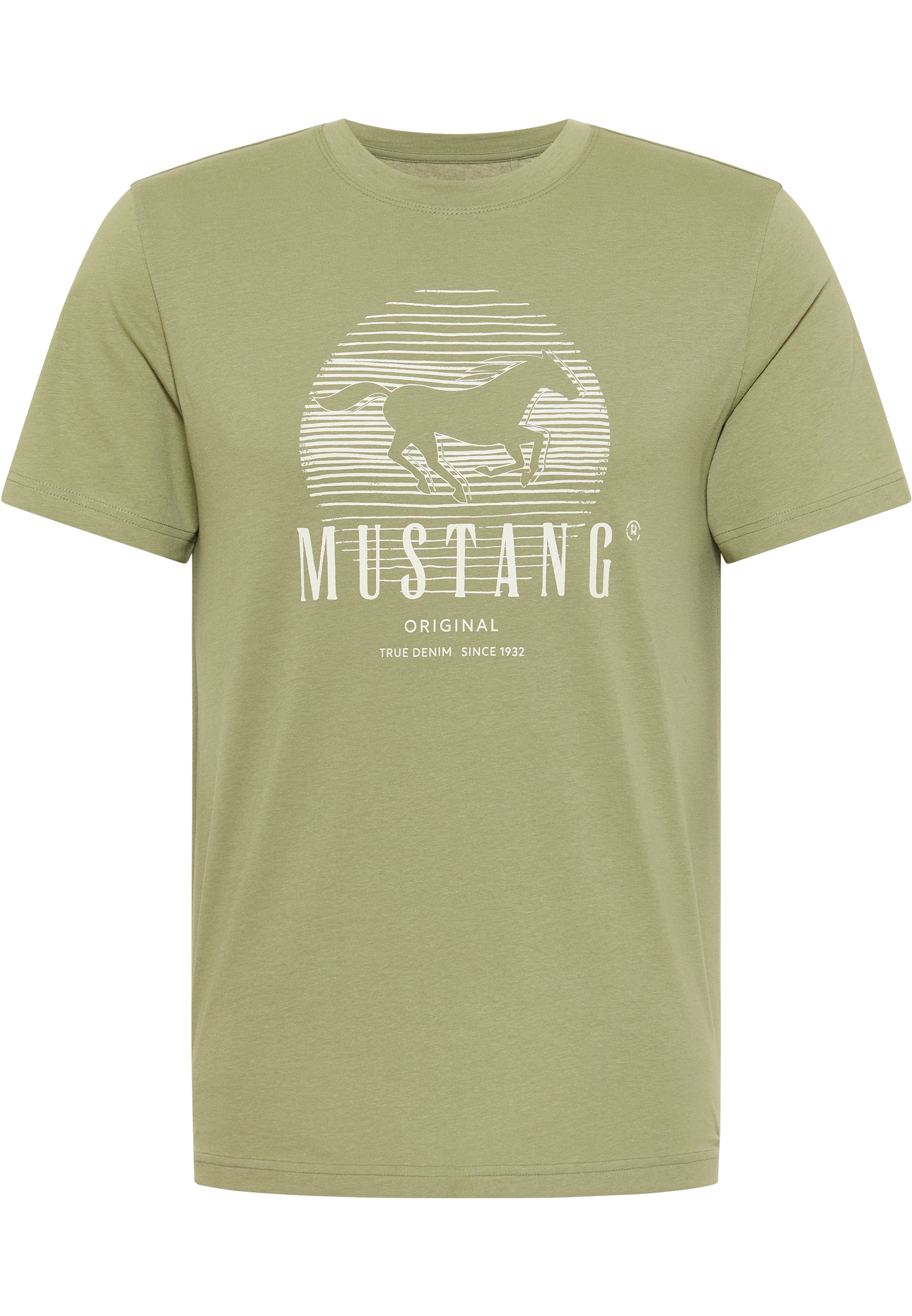 T-Shirt MUSTANG Print-Shirt« ♕ bei »Mustang Kurzarmshirt