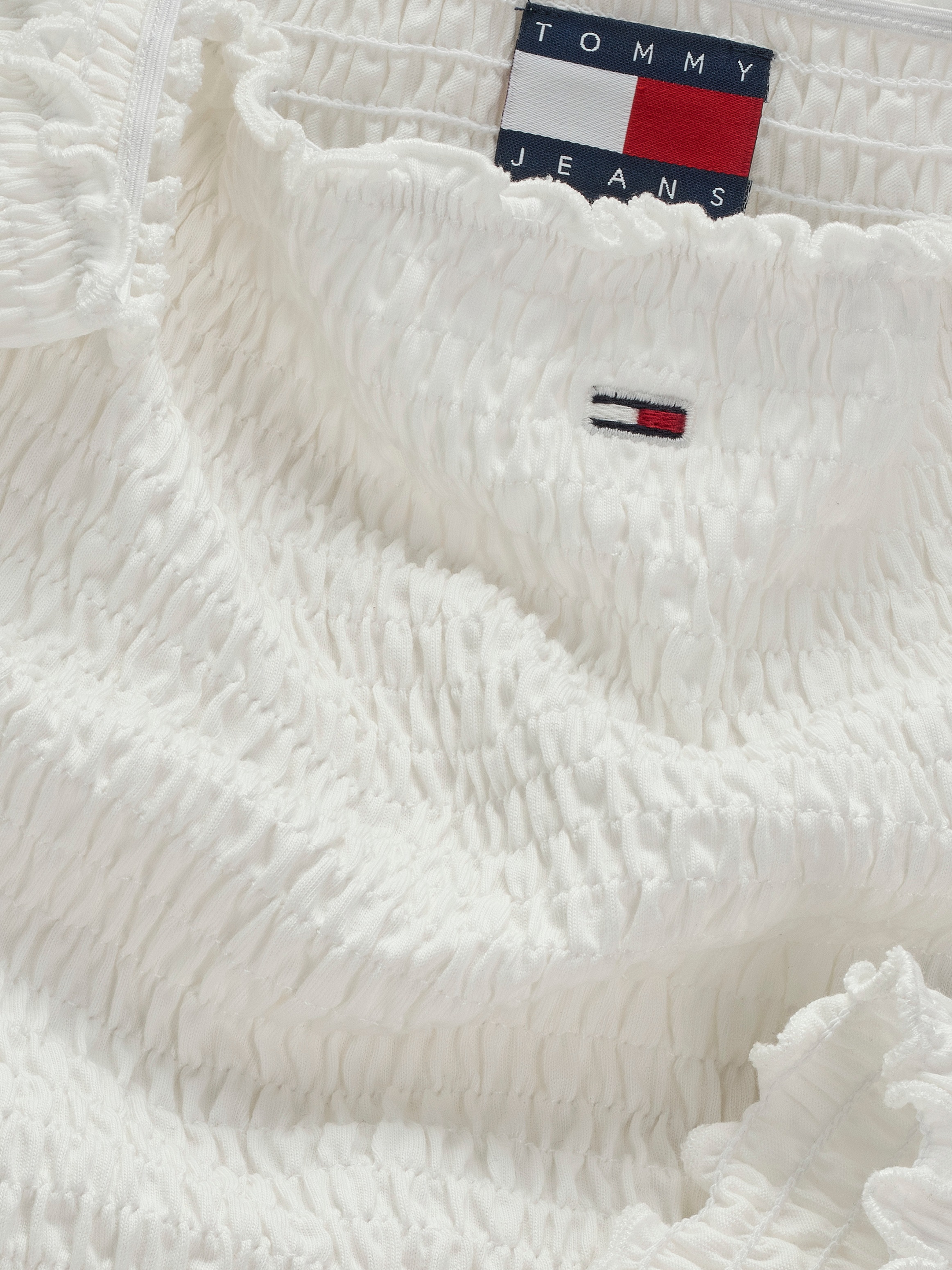 Tommy Jeans Smoktop »TJW CRP SMOCK TOP«, in Smok-Optik