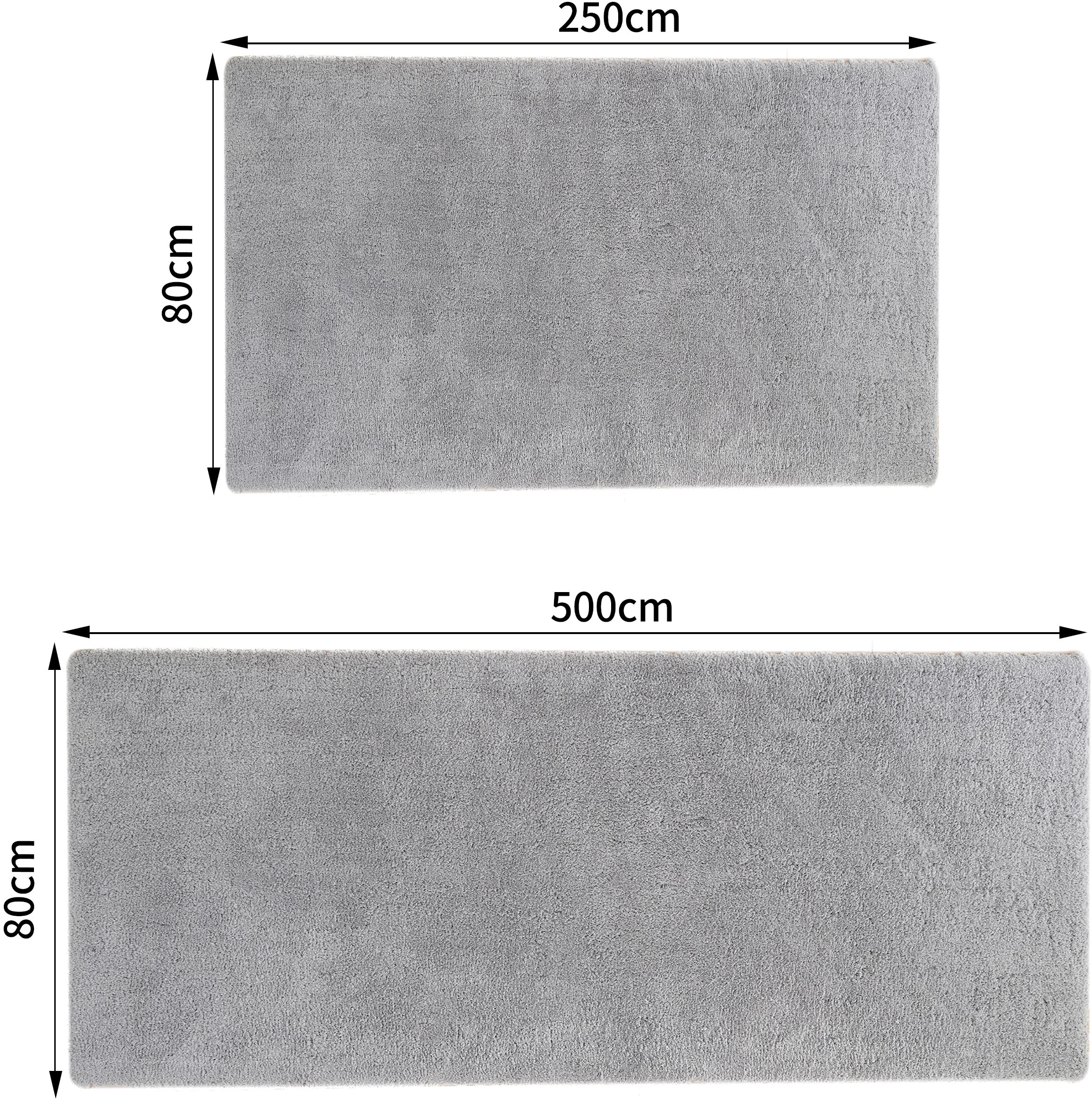 my home Hochflor-Läufer »Microfaser Teppich Magong, besonders weich, sehr feiner Flor« rechteckig 25 mm Höhe uni Teppiche, Wohnzimmer, Schlafzimmer, Kinderzimmer, Flur, Brücke