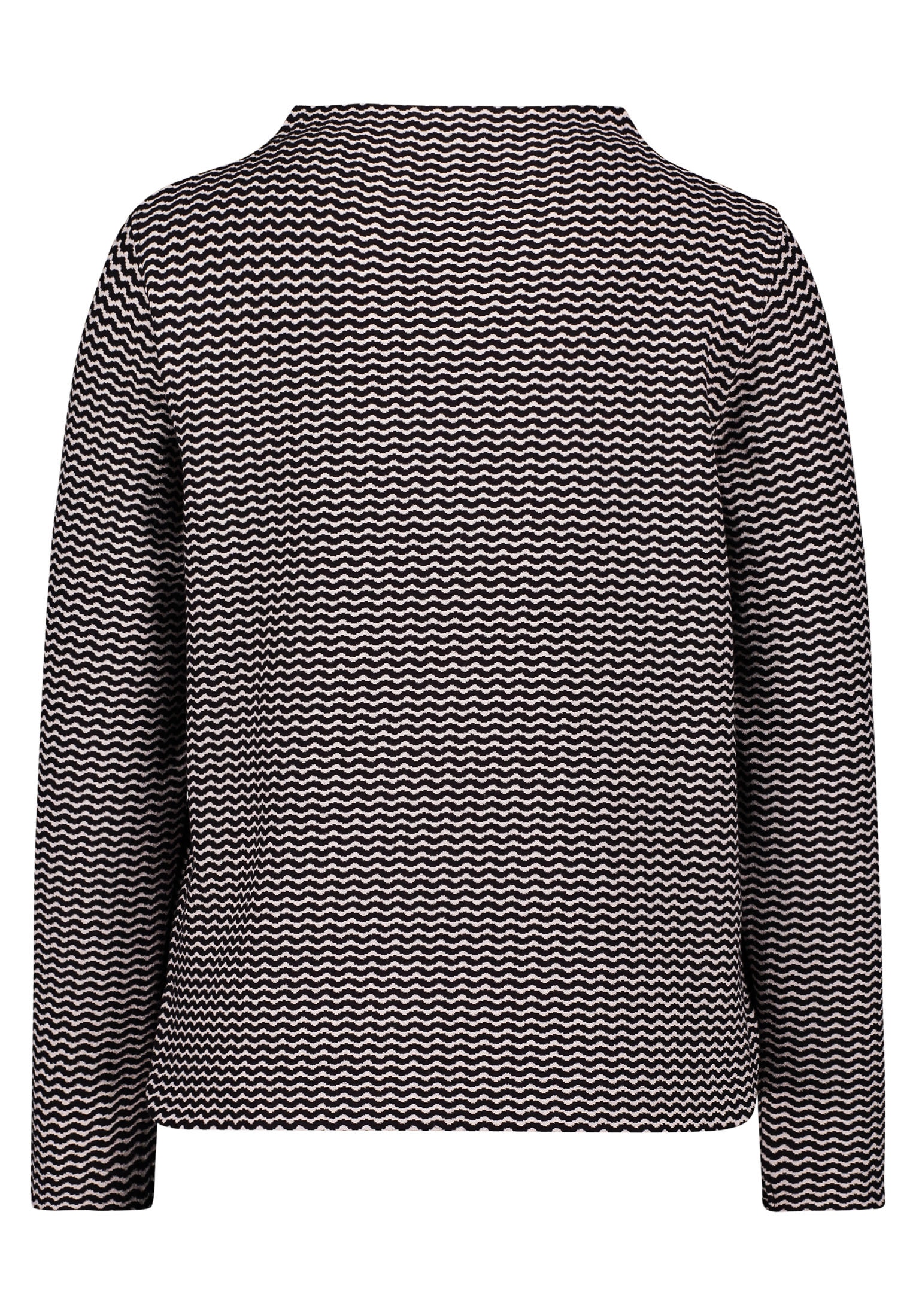 Betty&Co Langarmshirt »Casual-Shirt mit Wellenstruktur«