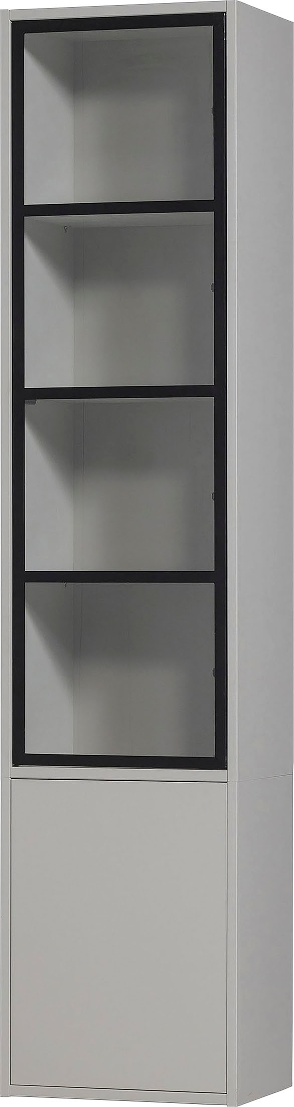 WOOOD Vitrine »Basic«, mit zwei Türen, H 230 cm x B 52,5 cm