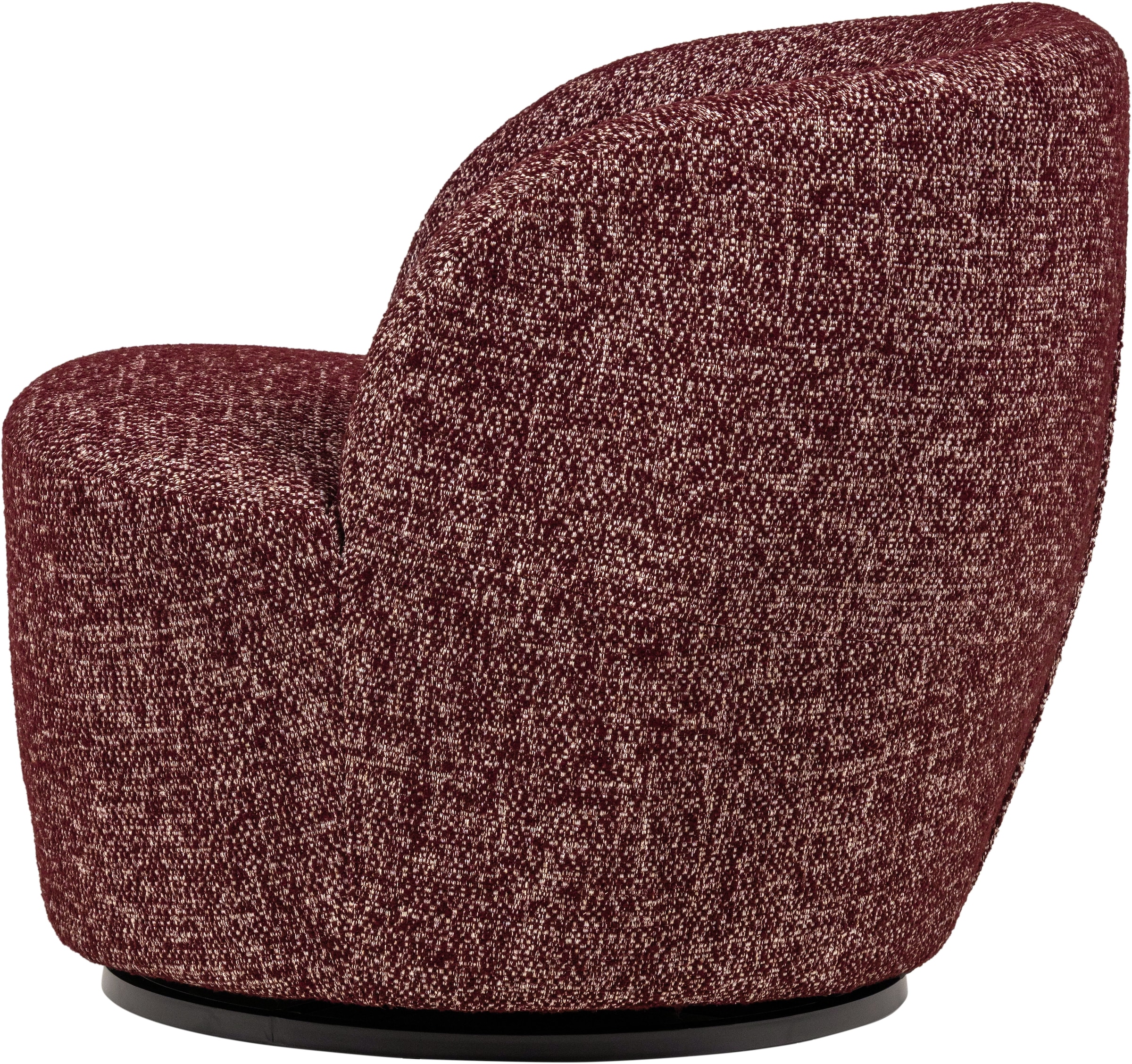 WOOOD Drehsessel »Serra Mischgewebe Bezug mit Drehmechanismus H 68 x B 70 x T 77 cm« Tragkraft 120 kg, vollständig montiert, Geringe Verschleißfestigkeit