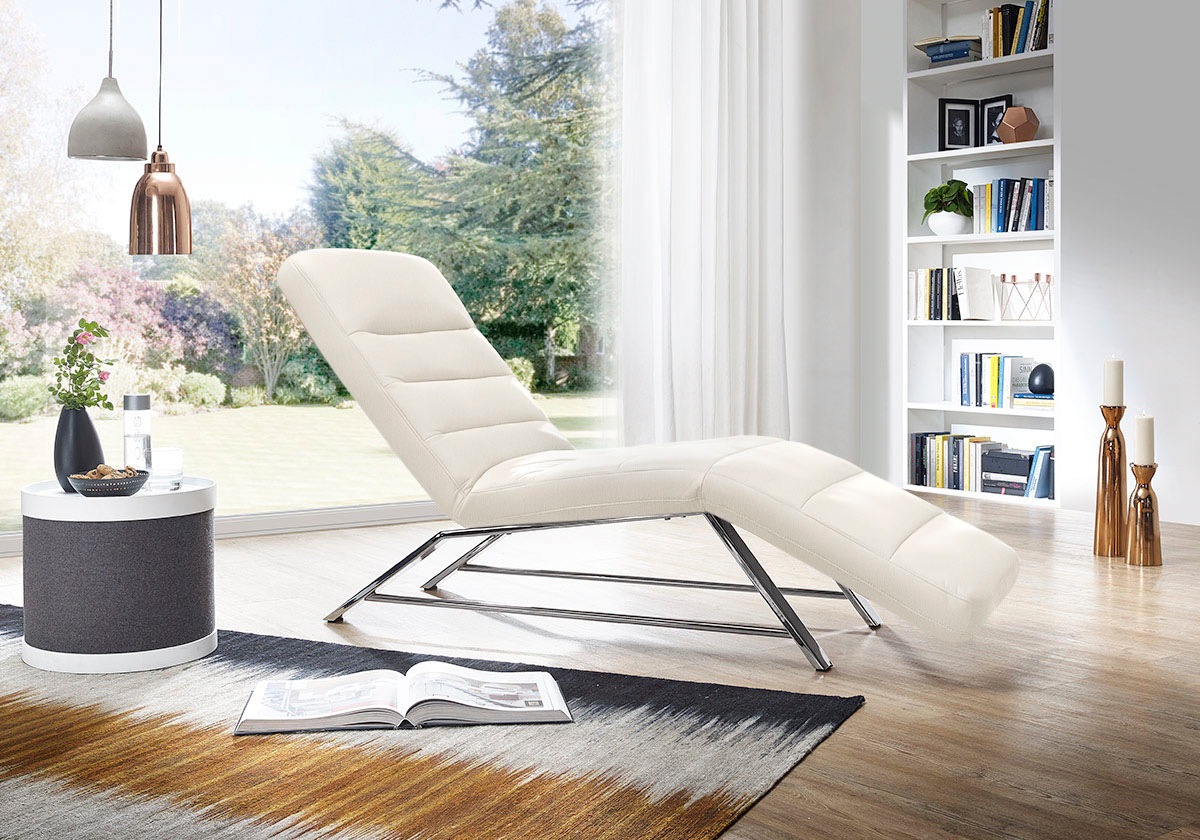 W.SCHILLIG Relaxliege »daily dreams«, Funktionsliege wahlweise mit Motor, Gestell Chrom, Breite 75 cm