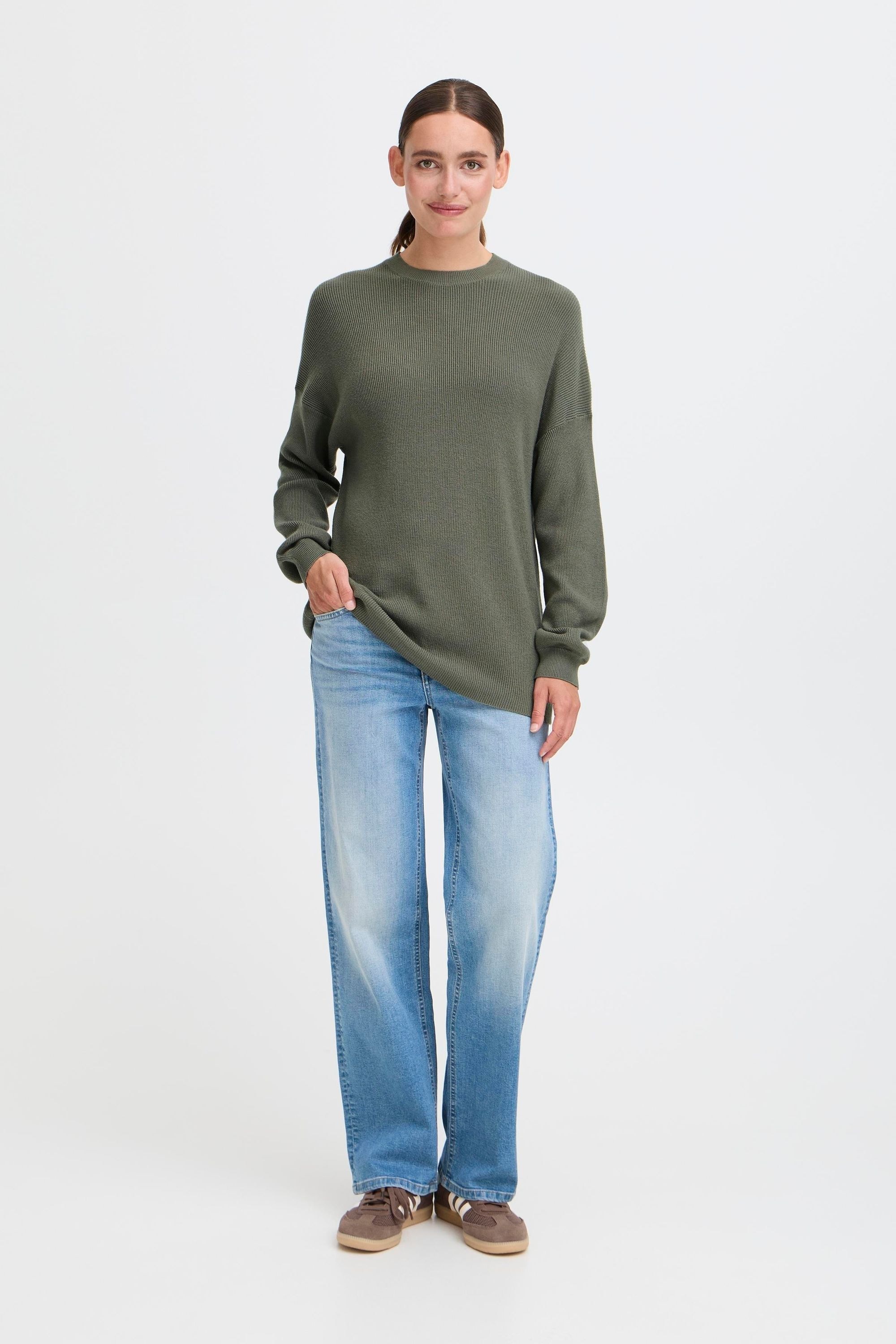 OXMO Strickfleece-Pullover »Strickpullover OXIFANSY«