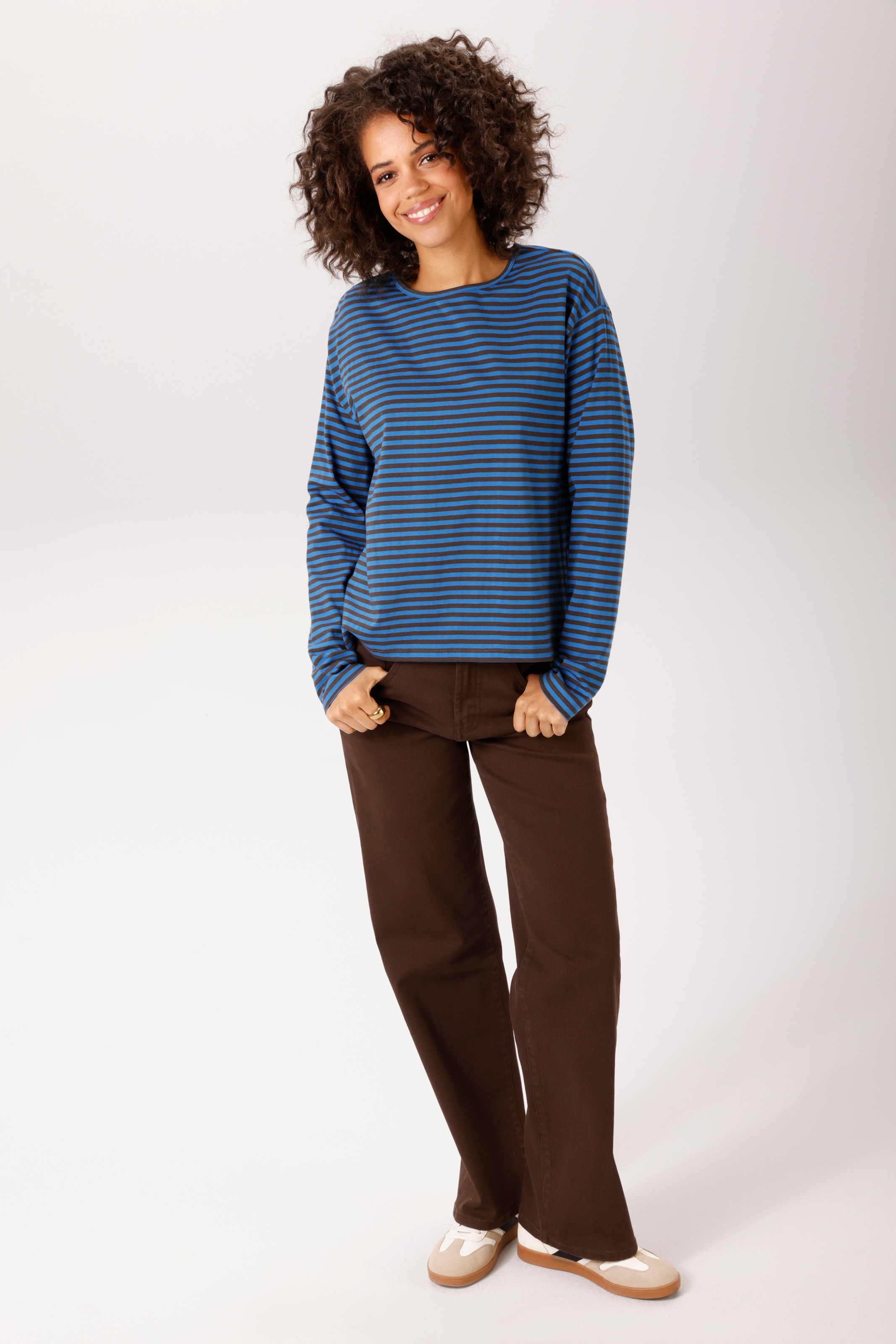 Aniston CASUAL Langarmshirt im trendfarbenen Ringel-Dessin - NEUE KOLLEKTION