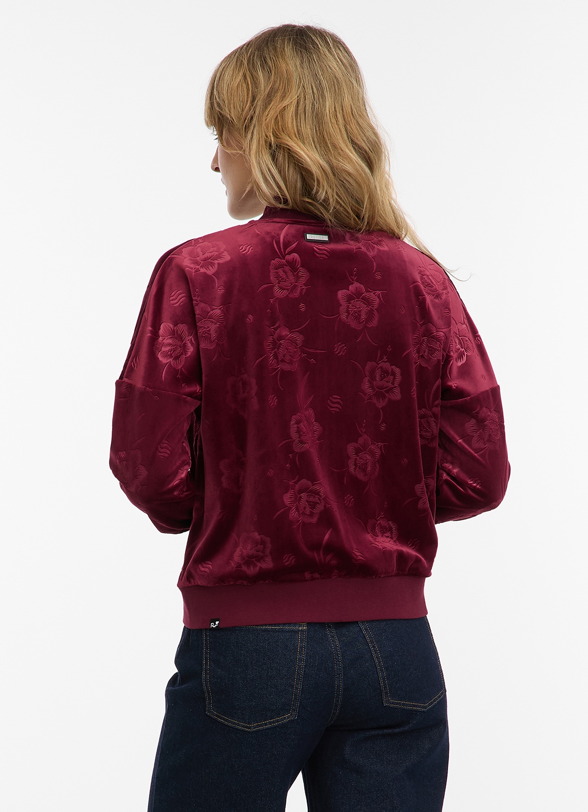 Ragwear Sweatjacke »DORON VELVET« weiche Samt Optik