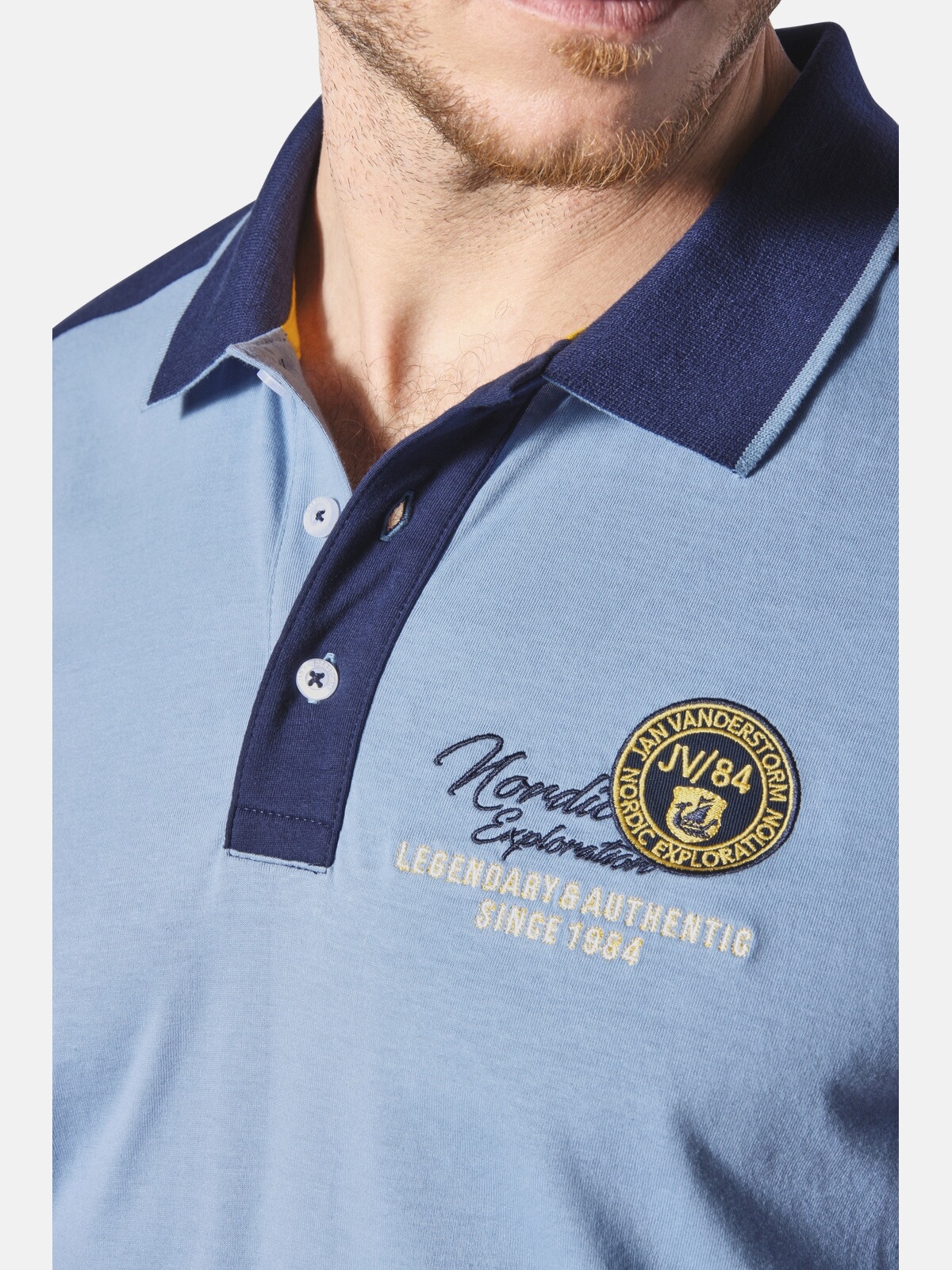 Jan Vanderstorm Poloshirt »Poloshirt EGRON«, (1 tlg.)