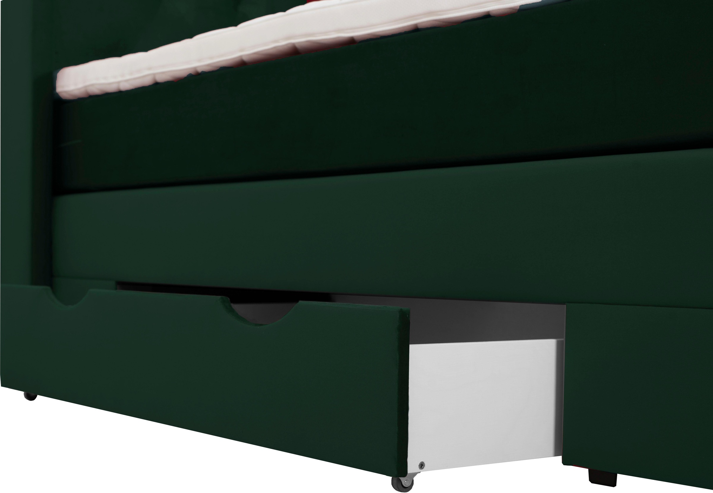 Home affaire Boxspringbett »Elegance« mit schöner Knopfheftung, in den Härtegraden H2 & H3, inkl. Schubladen