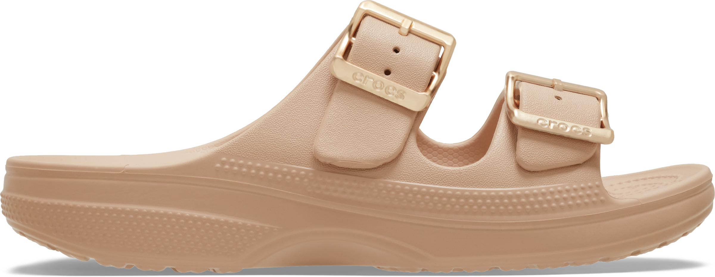 Crocs Pantolette »Saturday Metallic Buckle Sandal W«  Sommerschuh, Urlaubsschuh, Strandschuh, Schlappen mit Schnallen