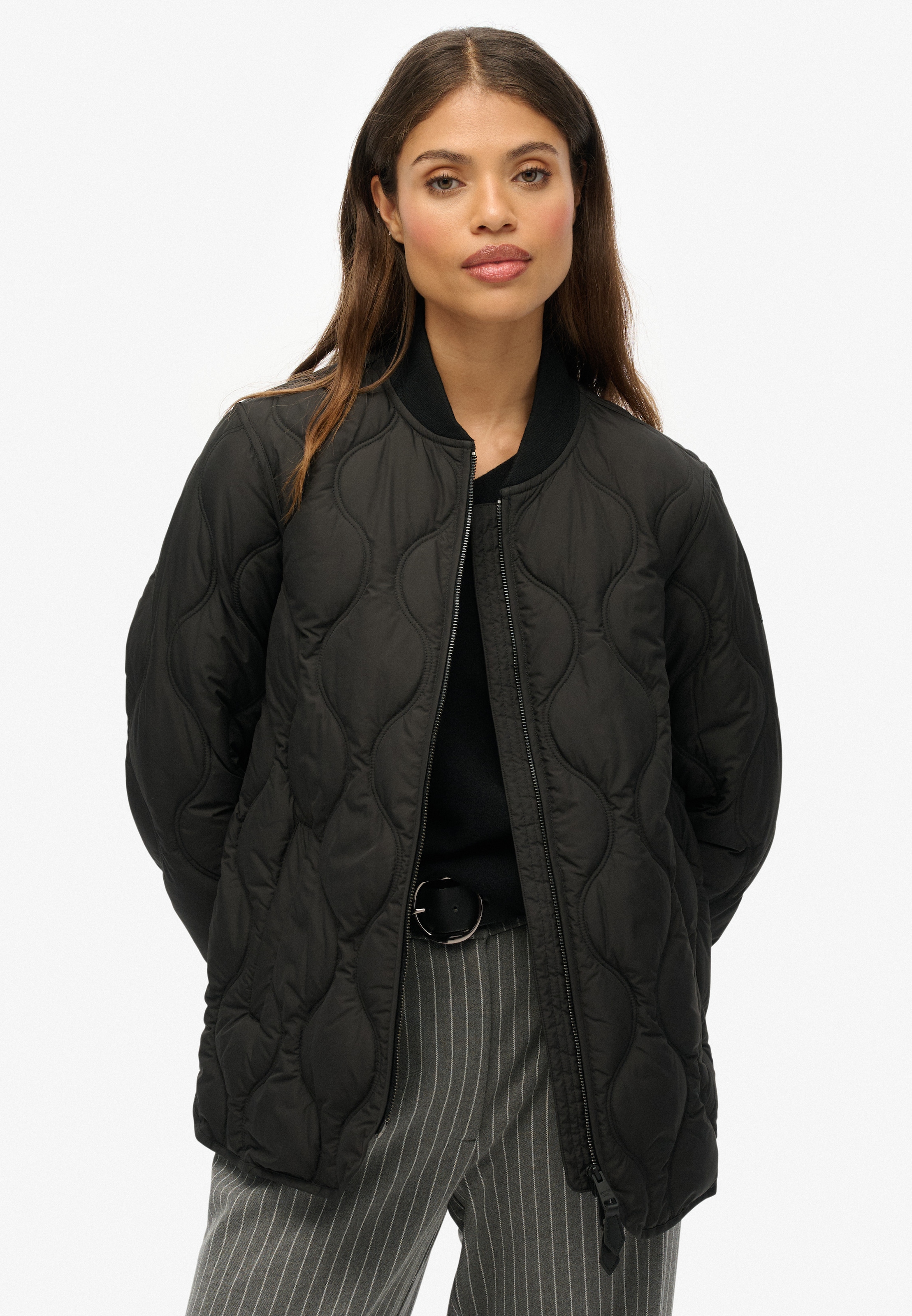Superdry Steppjacke »SHORT QUILTED LINER JACKET«, ohne Kapuze