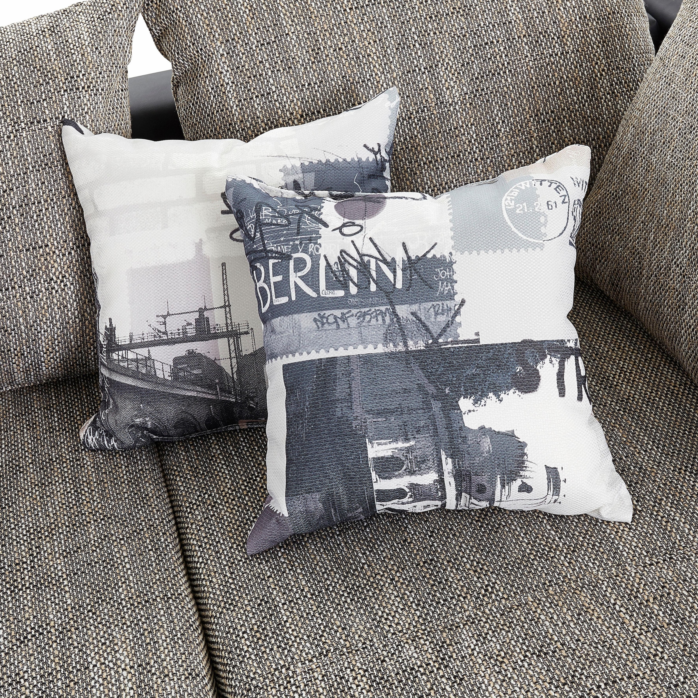 COLLECTION AB Ecksofa »John L-Form«, mit Bettfunktion, Bettkasten und Regalarmteil