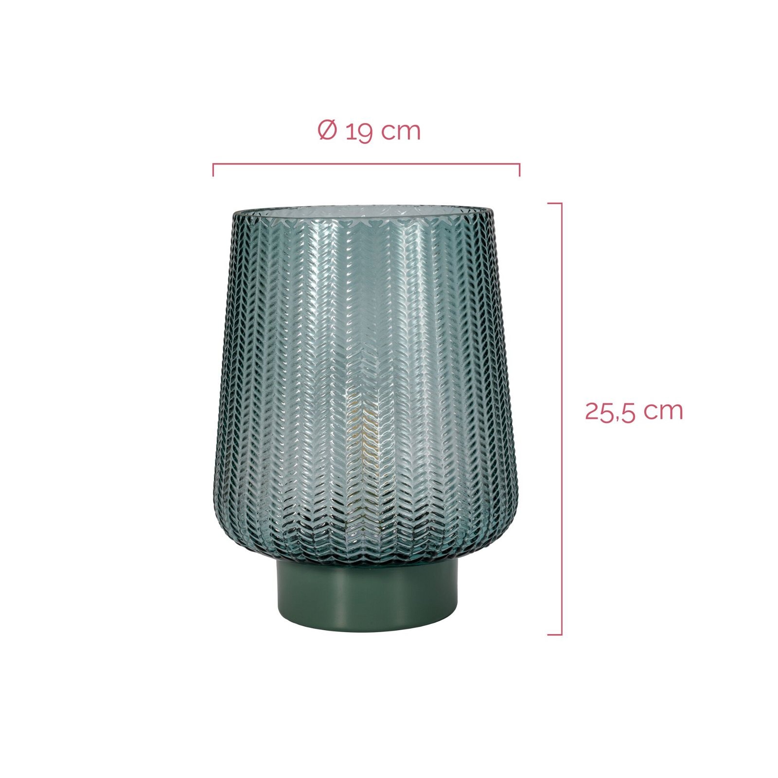 Pauleen LED Tischleuchte »Pretty Glamour mobile Türkis Glas/Metall«, 1 flammig, Leuchtmittel E27 | Leuchtmittel wechselbar, E27, Timer Batterie