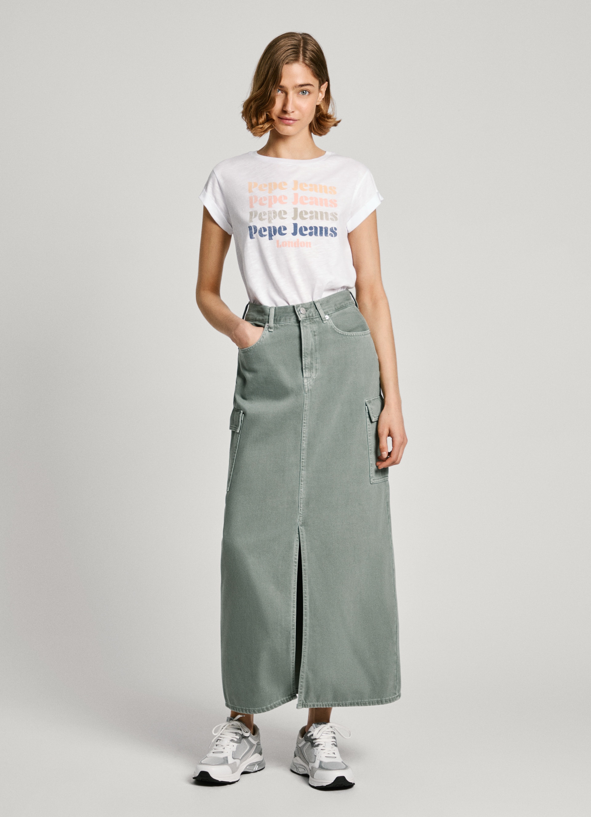 Pepe Jeans T-Shirt »EILEEN«, aus strukturierter Baumwollqualiät