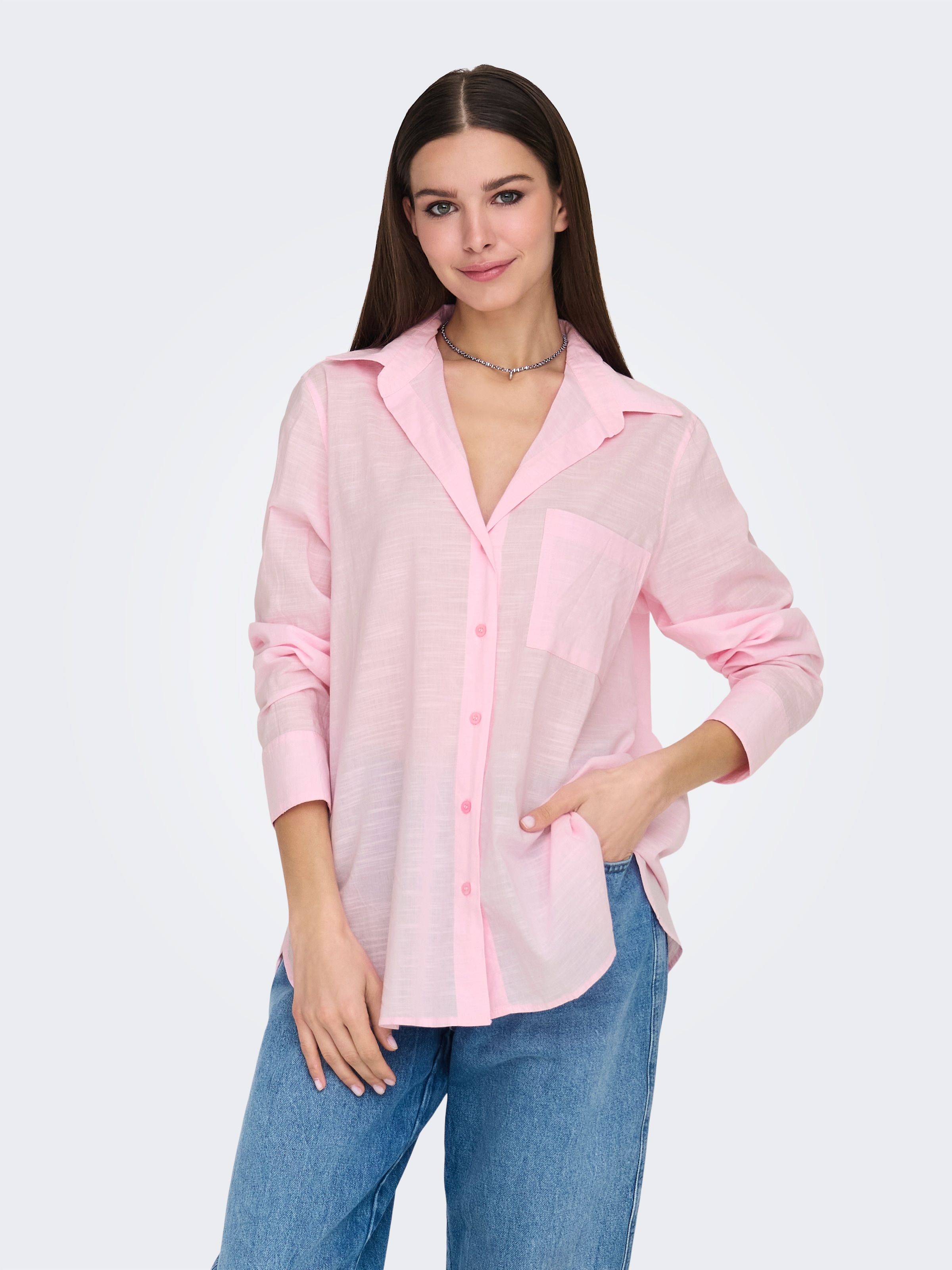 ONLY Langarmbluse »ONLSALINA L/S SHIRT WVN«