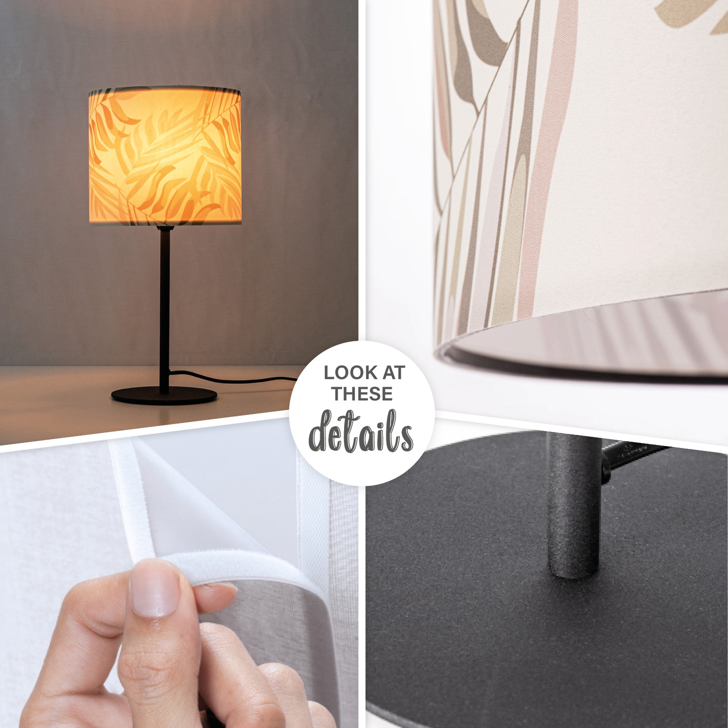 Paco Home Tischleuchte »Kuba 126« E14 Nacht  Nachtlicht Wohnzimmer Schreib Jungle Palme