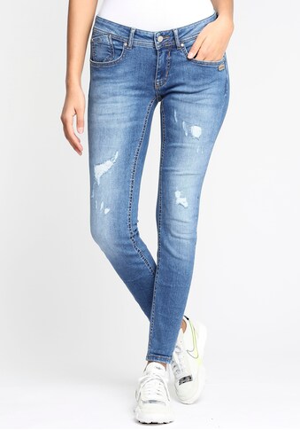 GANG Skinny-fit-Jeans »FAYE«, mit Destroyed-Effekten kaufen