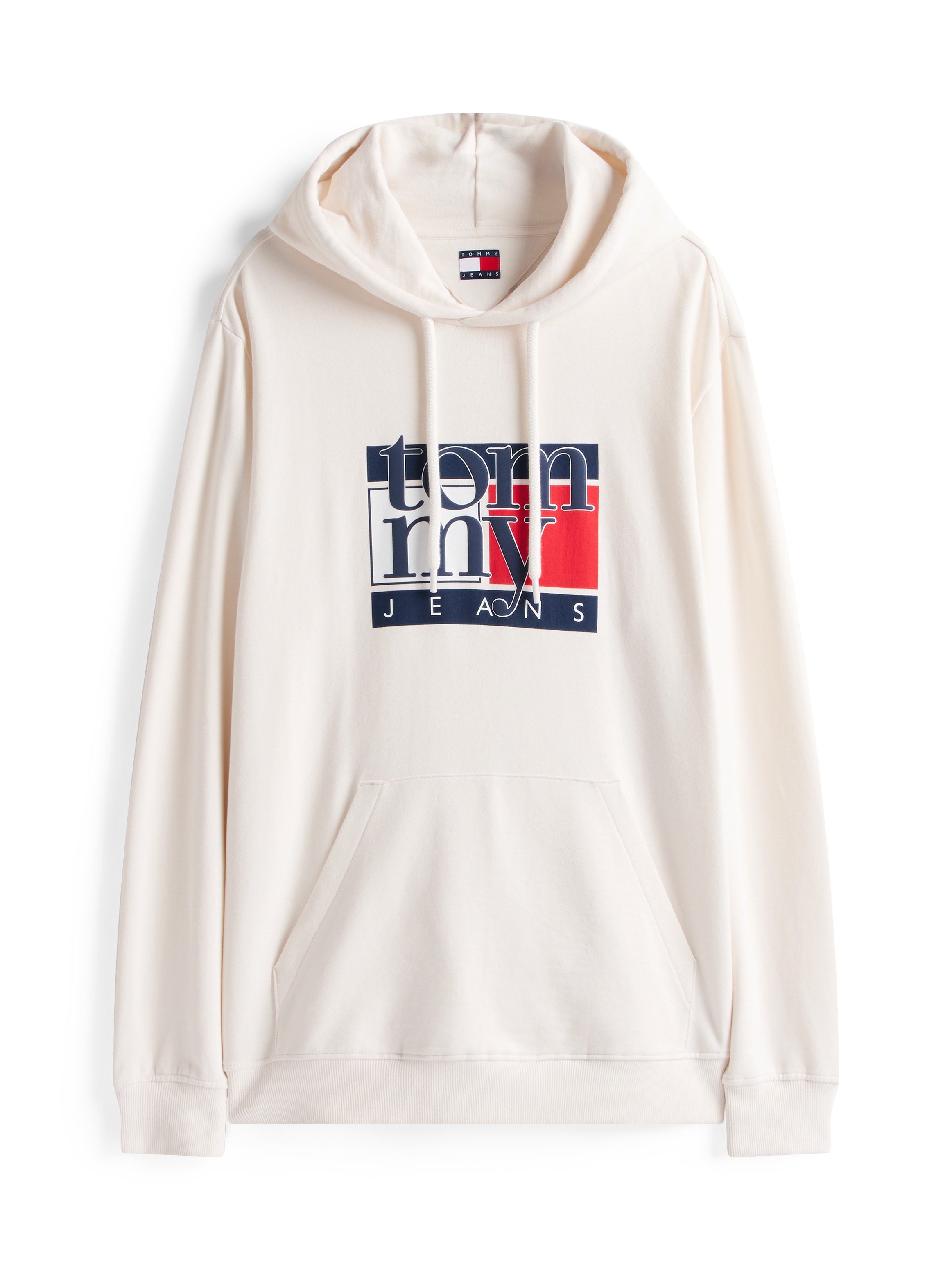 Tommy Jeans Hoodie »TJM RWB FLAG«, Regular Fit, Sweatshirt, mehrfarbiger Print
